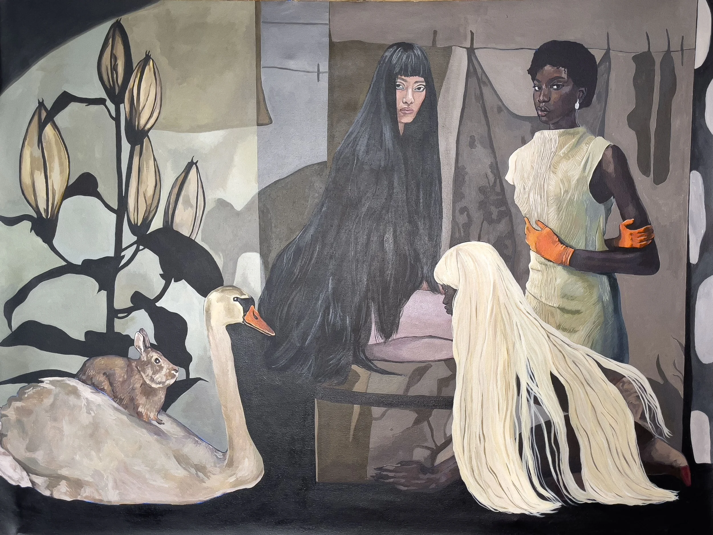 Am I (Woman) Enough? (SOLD),
Acrylic paint on canvas