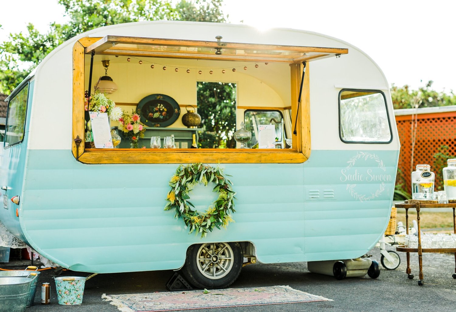 Boutique Caravan Bar Sadie Swoon Weddings & Events Kāpiti, Wellington