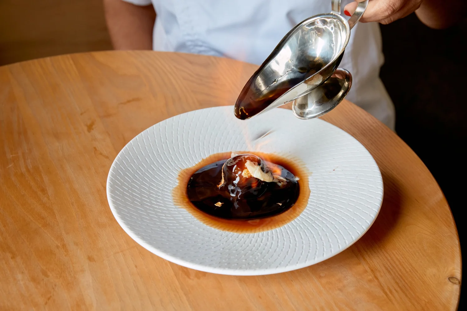 Old Monk flambé poured at the table at Elchi