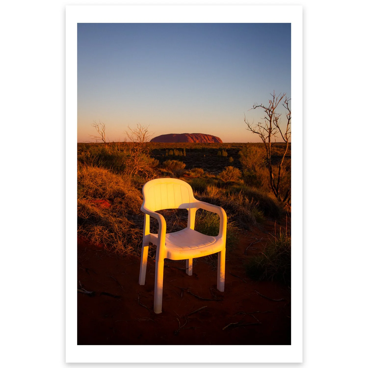 Archival photographic print shot at Uluru, Australia, 2021 by Dean Lever