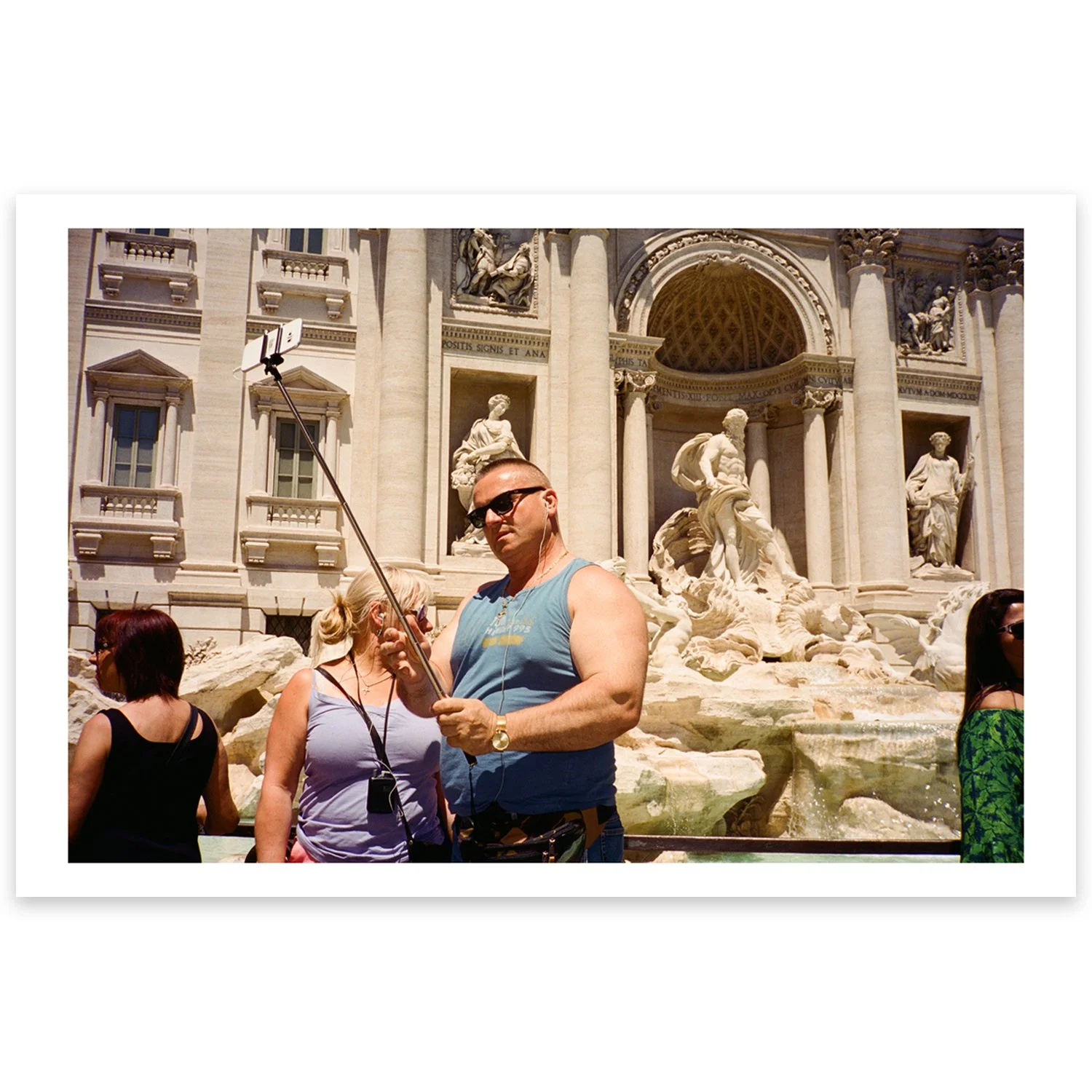 Archival photographic print shot at Trevi Fountain, Rome, Italy, 2016 by Dean Lever