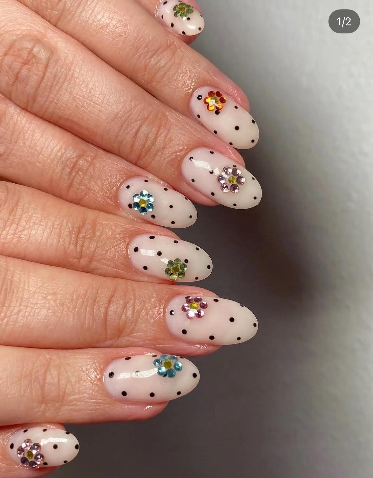 We’re Still Spotting Polka Dot Nails
