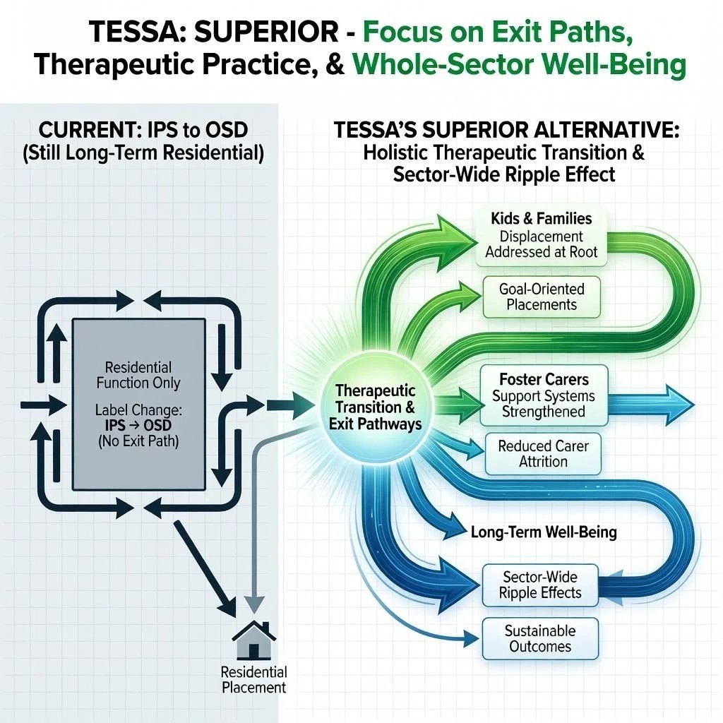 The TESSA model — therapeutic pathway from crisis to sustainable outcomes