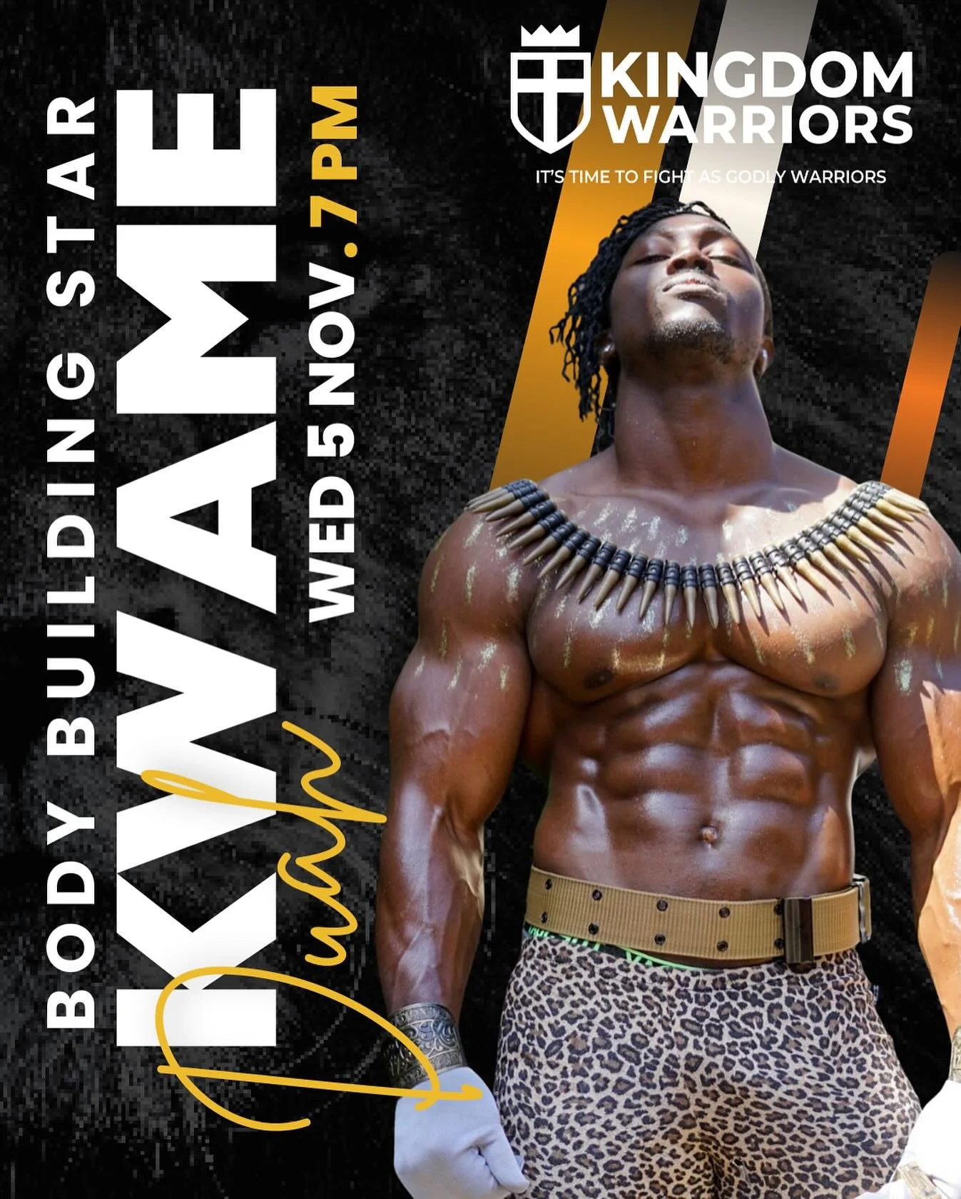 Adelaide men! Don&rsquo;t settle for woke, weak or boring Christianity! Come and get some masculine FIRE with heaps of other great men. Kwame will perform a bodybuilding showcase plus share his story. Will be a huge night together&hellip;start inviti