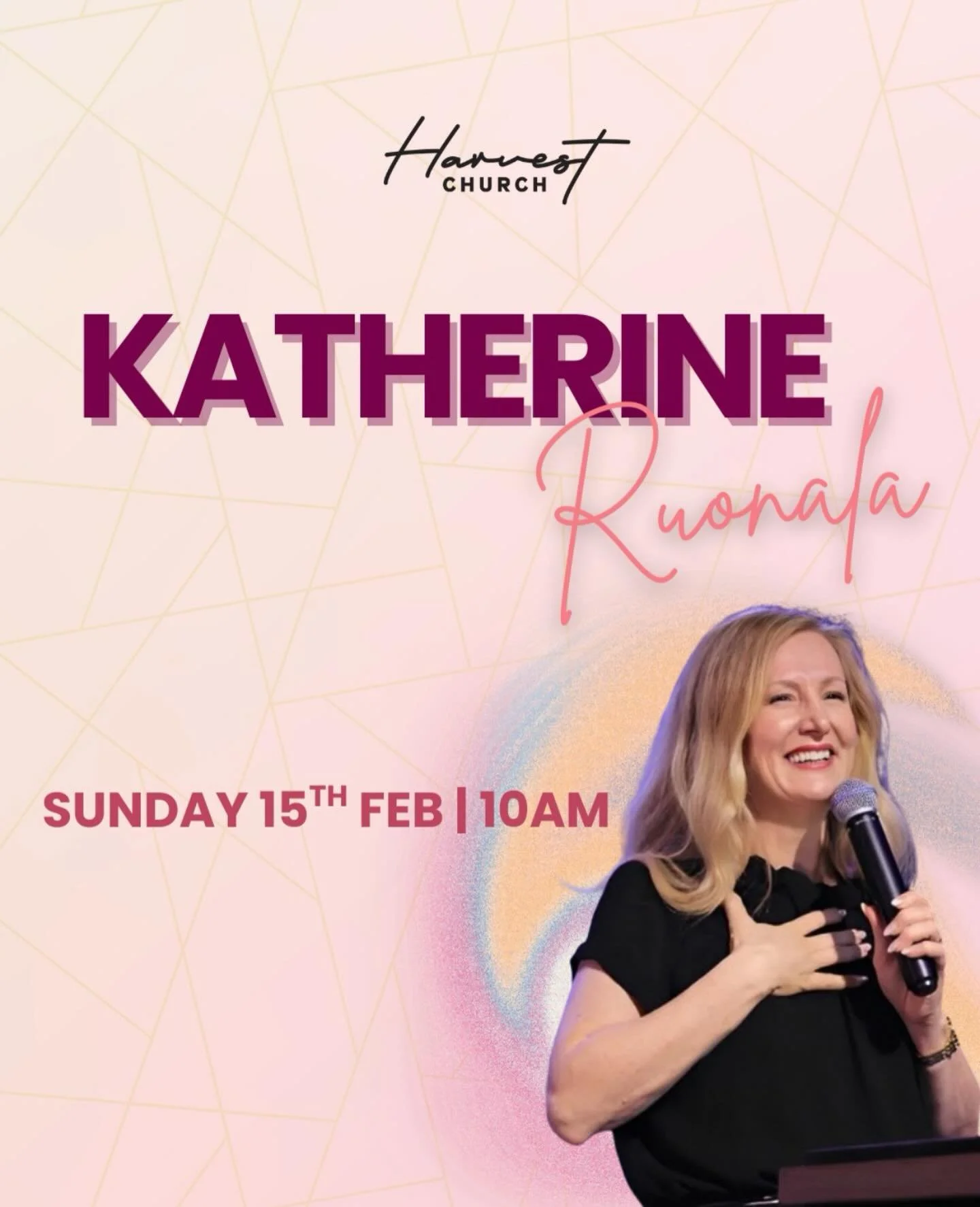 We are so excited &amp; privileged to have Katherine Ruonala with us ministering on Sunday 15th February at 10am! 

Katherine carries such a refreshing presence of God on her life and a wonderful anointing for healing &amp; the prophetic. She overflo