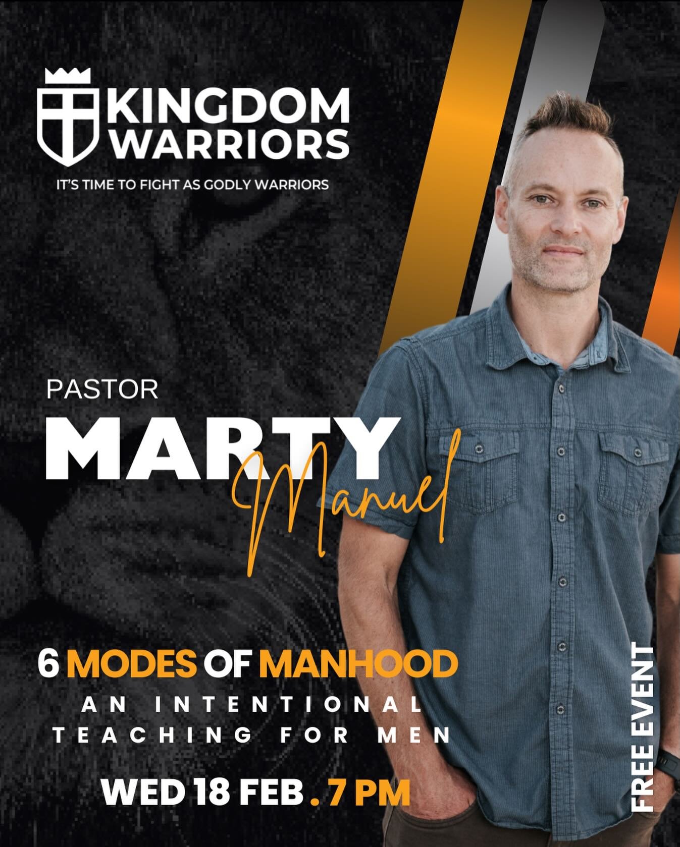 TONIGHT: 6 MODES OF MANHOOD
An intentional training night for men.

A man today must be more than strong.
He must be aware.
Strategic.
Consistent.
Grounded.
Dangerous in the right way.

One-dimensional men don&rsquo;t thrive in complex worlds.

This 