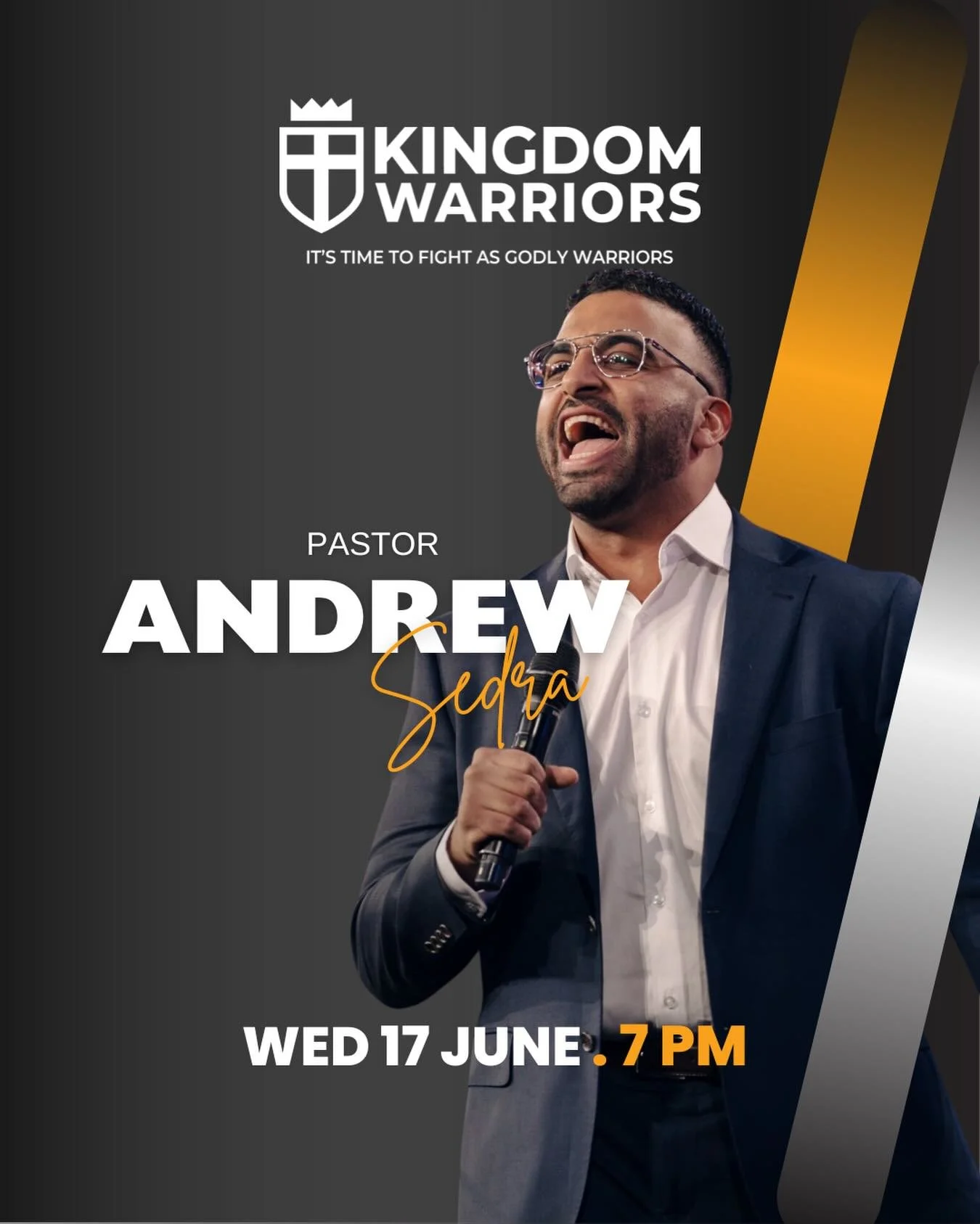 Adelaide MEN🔥 Ps Andrew Sedra is with us for this one night only, fresh from a USA Tour, full of fire and truth and he&rsquo;s ready to let loose! Don&rsquo;t miss this unique and powerful man as he shares on masculinity, Islam and biblical truths&h