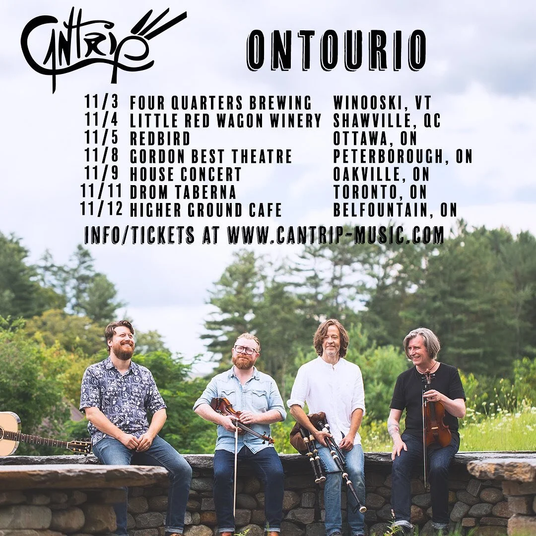 See you soon #ontario! And don&rsquo;t forget to #drinkwinooskibeer first!

📸: @lbichan

#cantrip #cantripband #scottishmusic #trad #canadafolk #shawvillequebec #ottawa #peterboroughontario #oakvilleontario #toronto #belfountain #bagpipes #fiddle