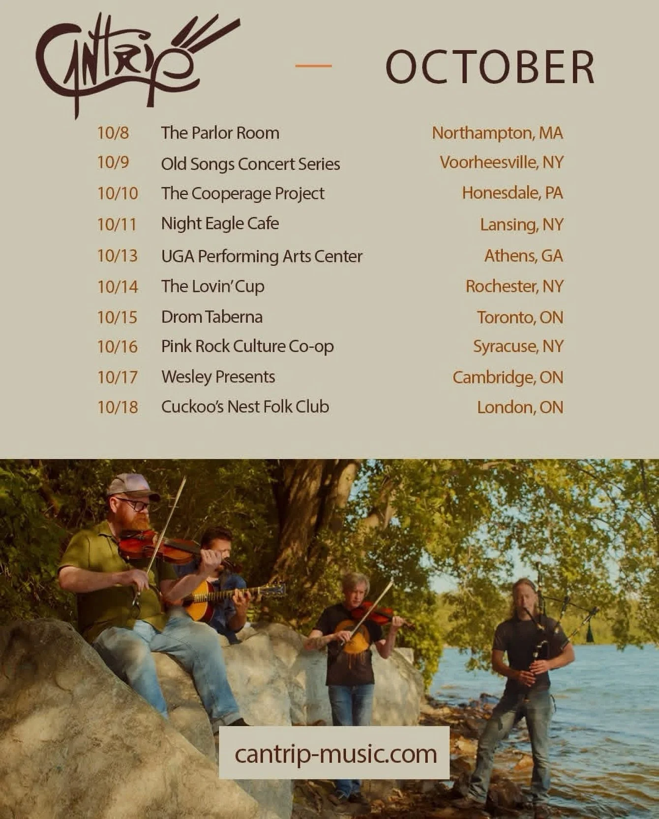 What&hellip;you thought we were done?

#backontour #scottishtrad #fireandwine #cantripband #folkmusicians
