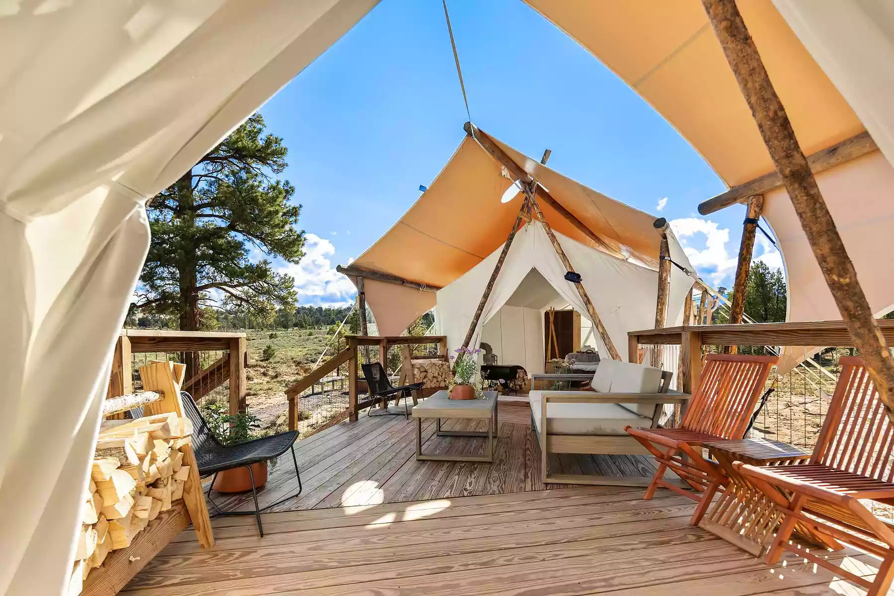 Under The Canvas- Bryce Canyon, photo by Bailey Made from Travel + Leisure Magazine