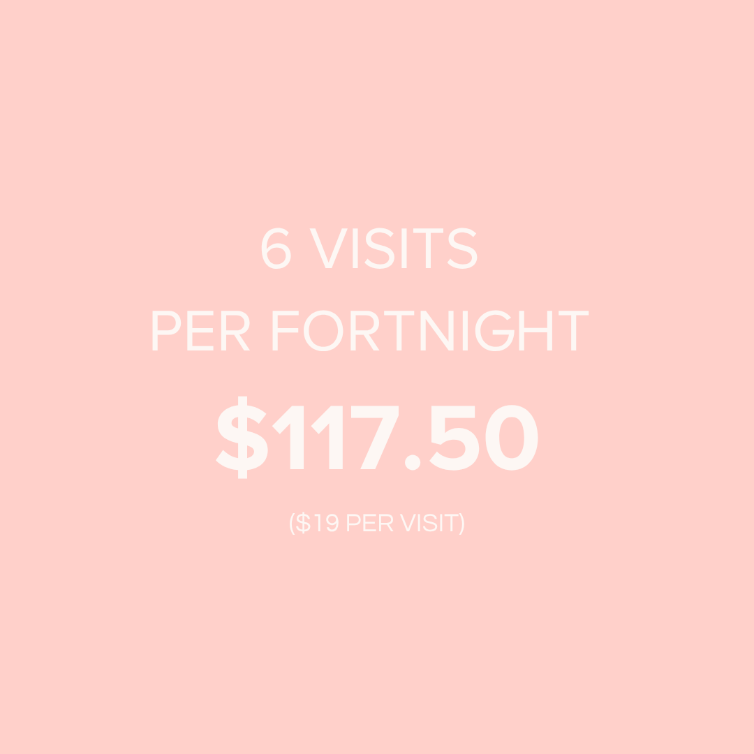 6 classes per fortnight $117.50