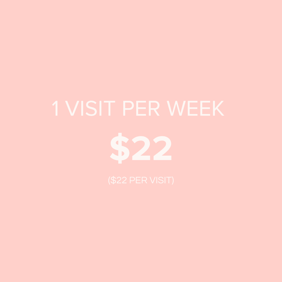 Enjoy 1 class per week