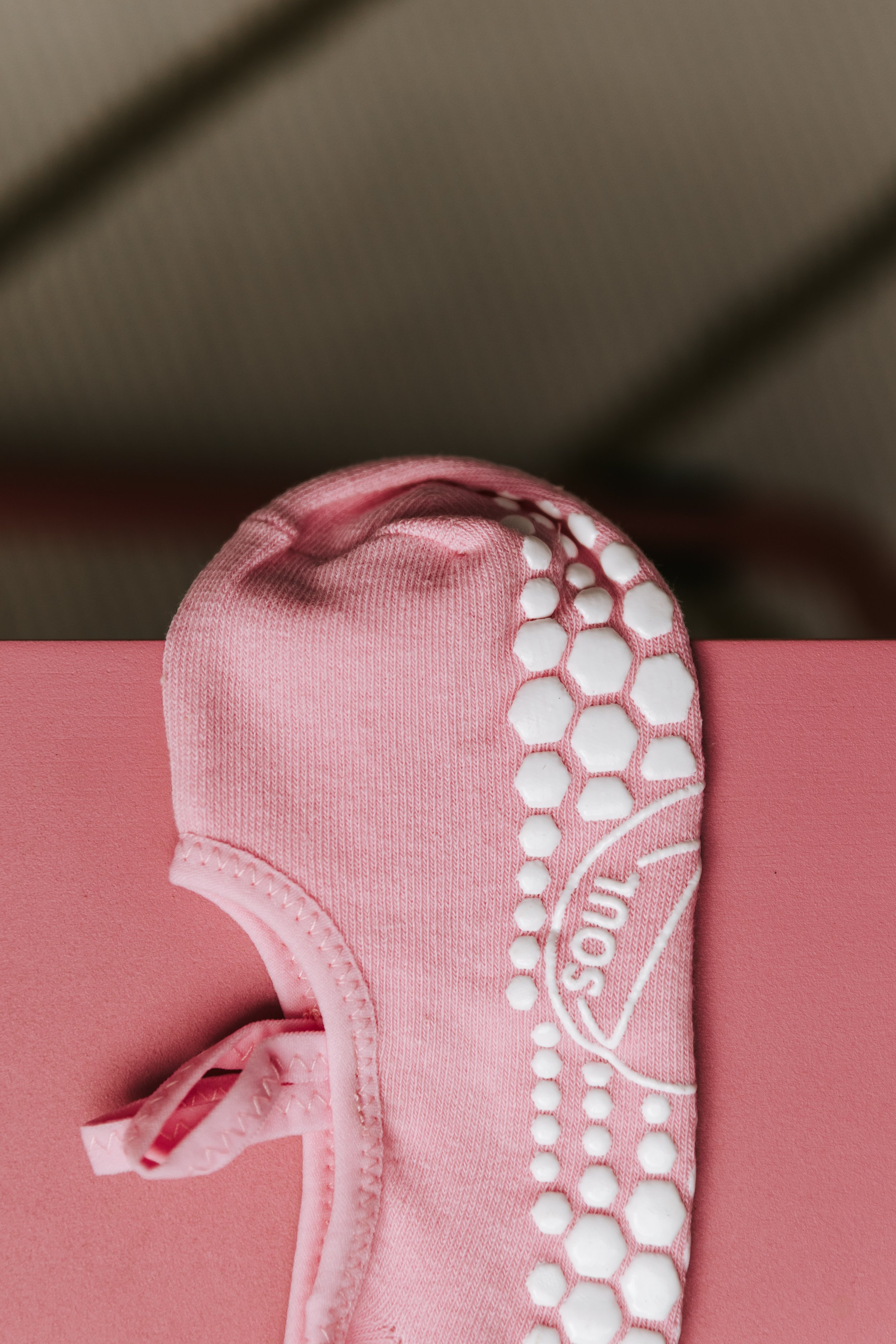 Pink Pilates Grip Socks
