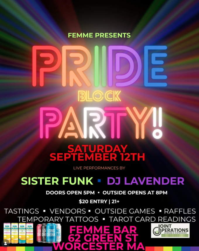 Worcester Pride Outdoor Party at Femme