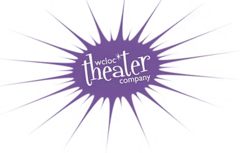 The logo of Wlocl Theater Company featuring a purple starburst design.