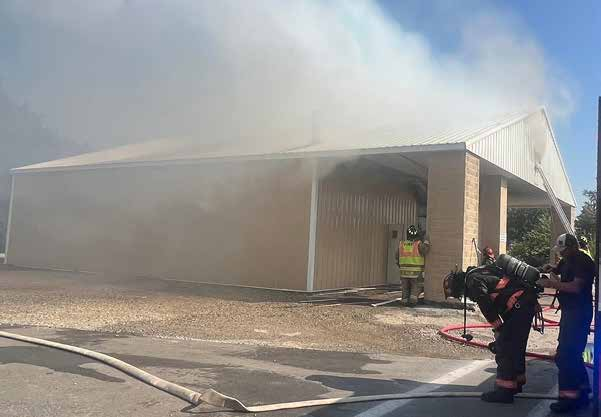 Rockwell FD Responds to Report of Fire at Bus Barn