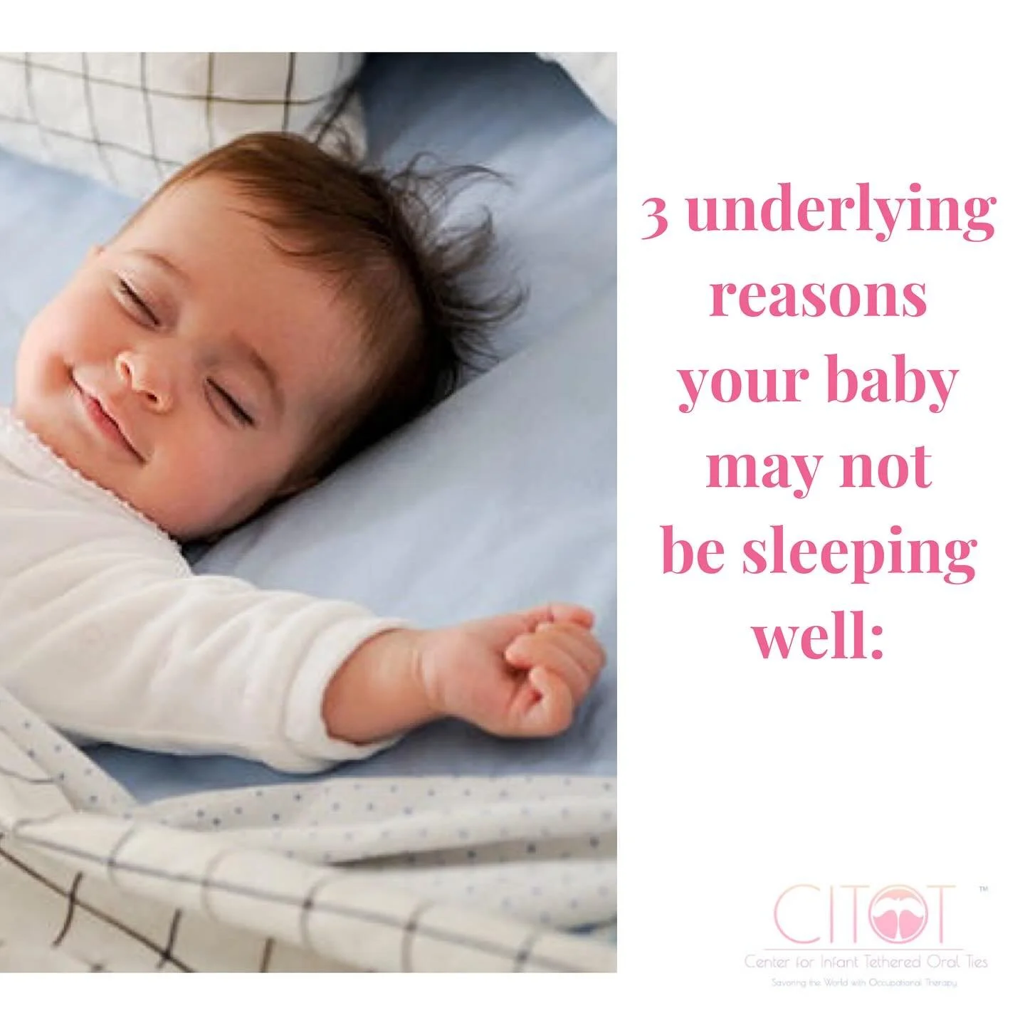 When babies struggle to sleep, it&rsquo;s often more than &ldquo;just a phase.&rdquo;

Poor feeding, poor breathing, and body tension can all make rest and sleep harder. These aren&rsquo;t always obvious to parents &mdash; and without the right evalu