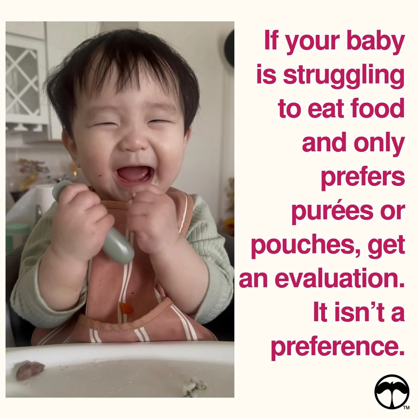 ⭐️ So many parents are told picky eating is normal. But before you accept this nonsense statement, ask yourself these questions:

1. Does my baby avoid chewing high textured foods?
2. Does my baby prefer puree, mashed, or only easy to swallow foods?
