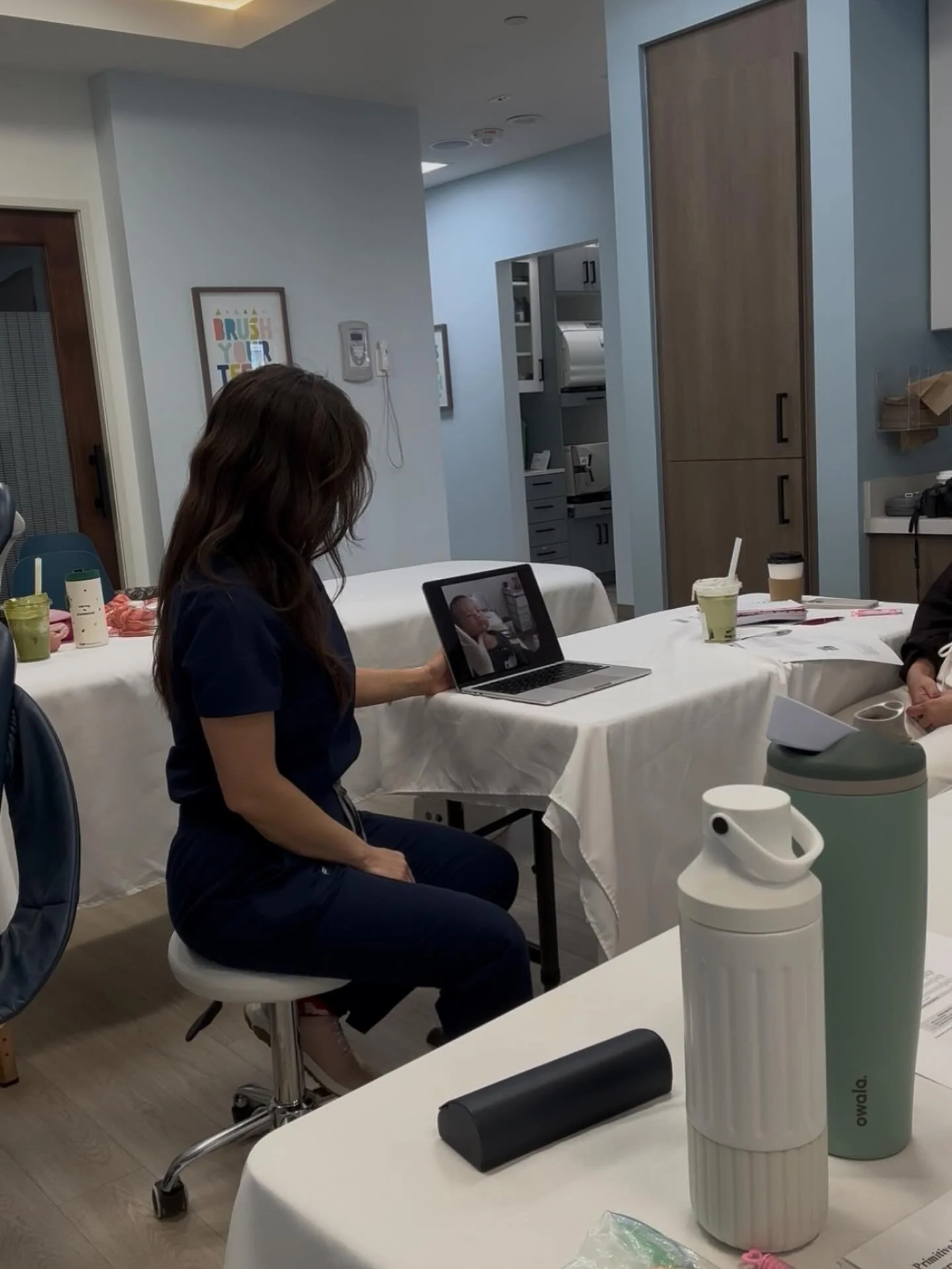 Last month I did my first in-person training to teach providers to do what I do. 

There were small blips, some tech issues, no cameraman, a cancelled baby, and my tiny laptop. But you know what? You gotta start somewhere. The students were grateful,