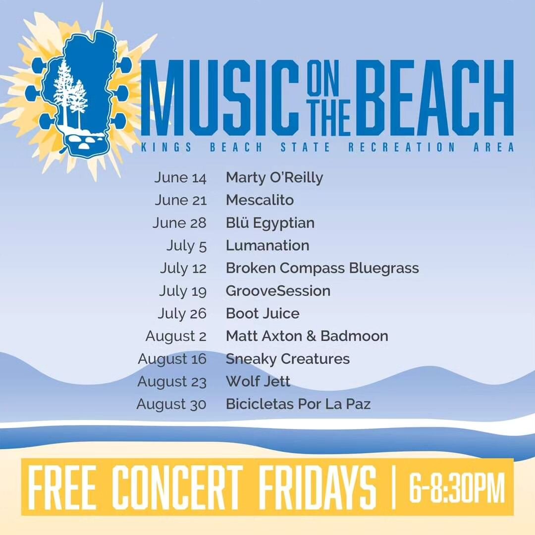 Mescalito is excited to be back at Kings Beach this summer on Friday June 21! We love this outdoor concert series and are stoked to be joining all these great bands making music there this summer. See you in the spring!