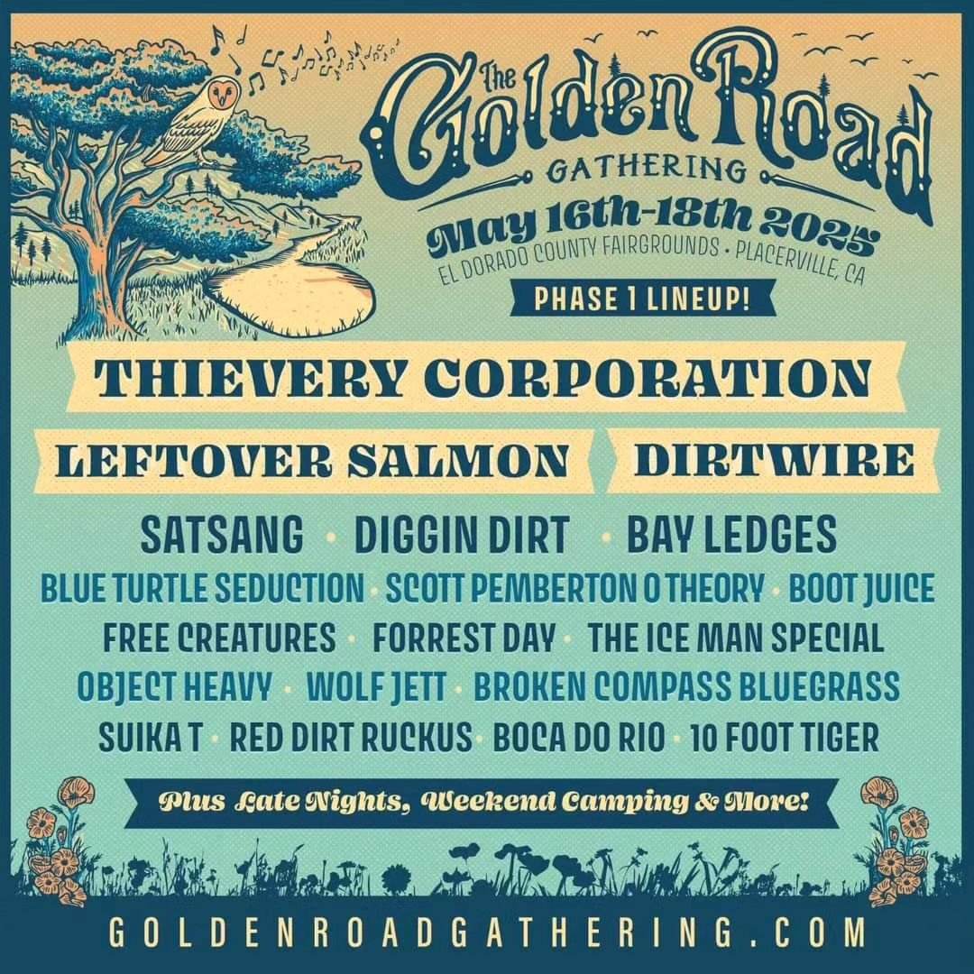 We want to give a shout out to @ryankroney and the team at the @goldenroadgathering festival for putting together such a great round one lineup announcement! So many awesome local and national touring bands. We are lucky to have festivals like this s
