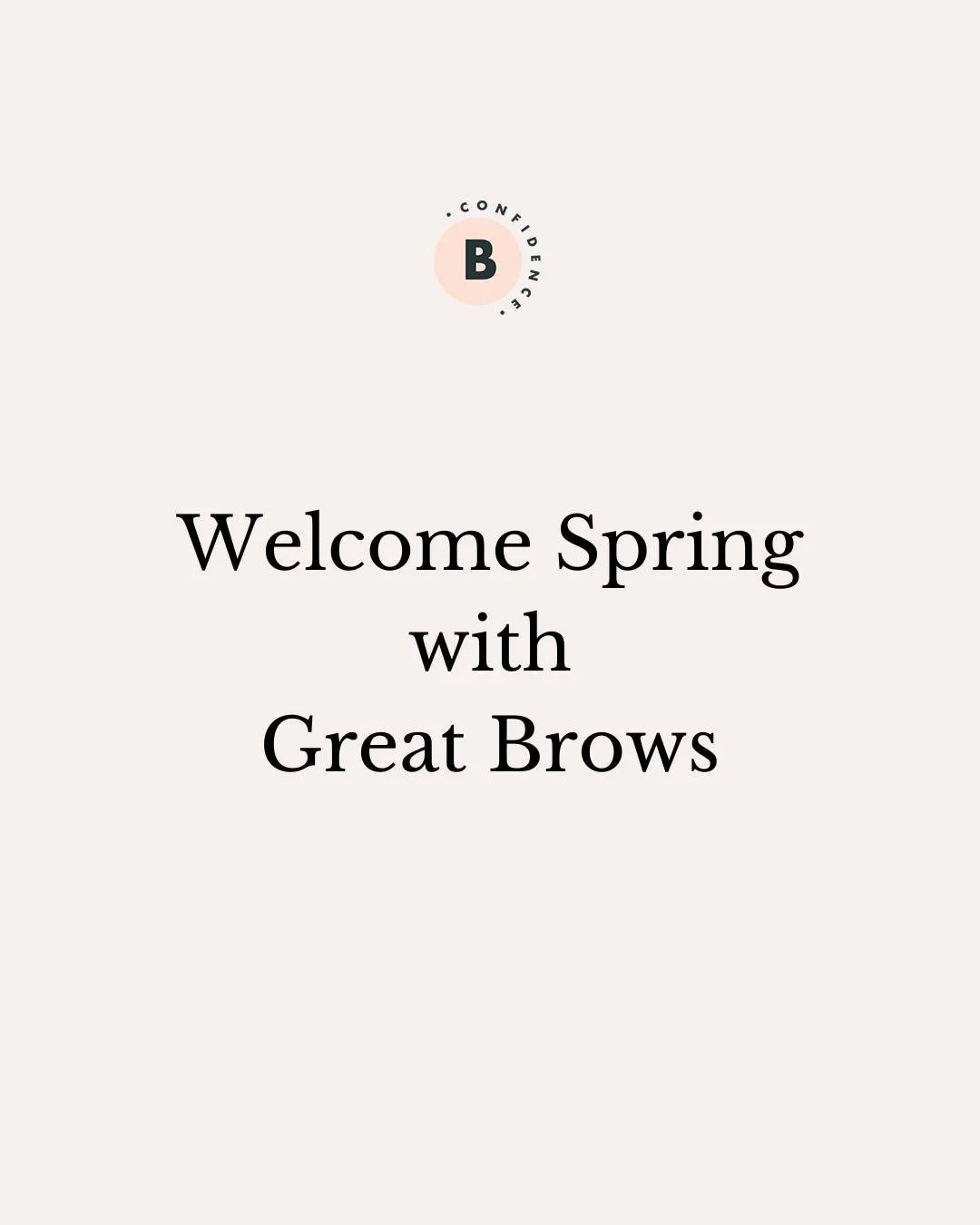 Spring is the perfect time to refresh your look&mdash;and your brows are the easiest way to do it!

Let's chat now and you can book in for your #browconfidence refresh 💫