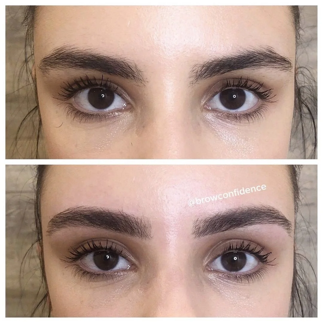 Another beautiful classic #BCTransformation​​​​​​​​​ 💫

This client already had beautifully full brows, but her shape needed a few tweaks. 

I made a slight change in the location of the arch point (shifting it inwards) to correct her shape and soft