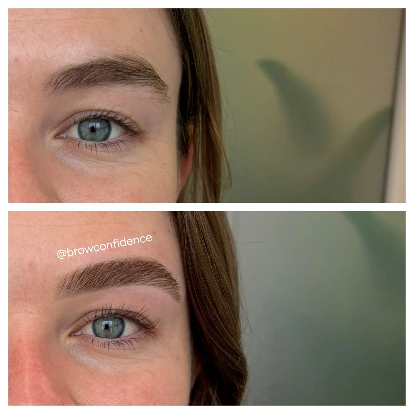Same brow, one change: the tail.

Just a few stray hairs removed above and below the tail, a little trimming to refine the line, and a few hair strokes to correct the natural sparseness.

It&rsquo;s a small change, but look at the difference. The tai