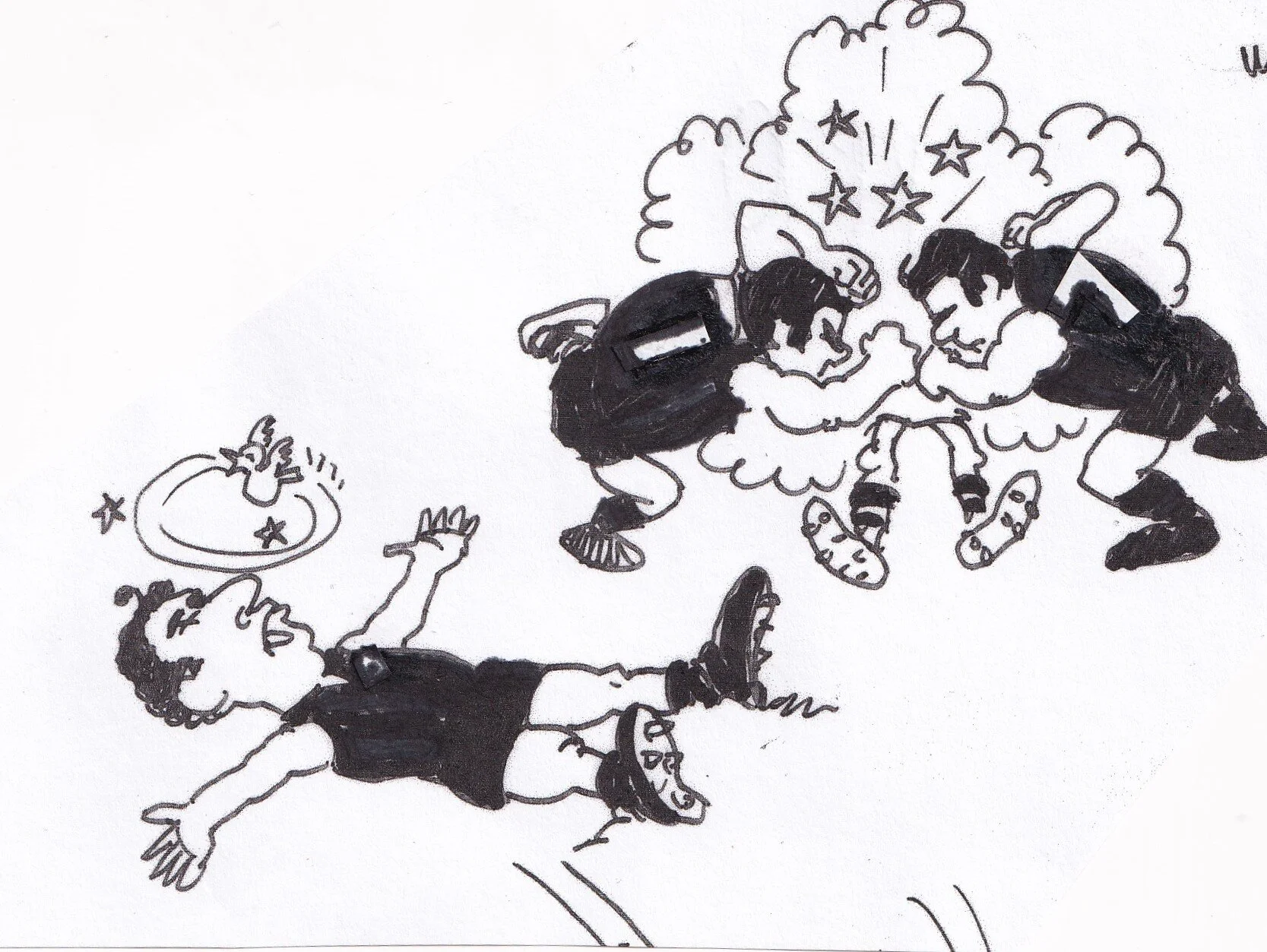 1970 Fracas Cartoon