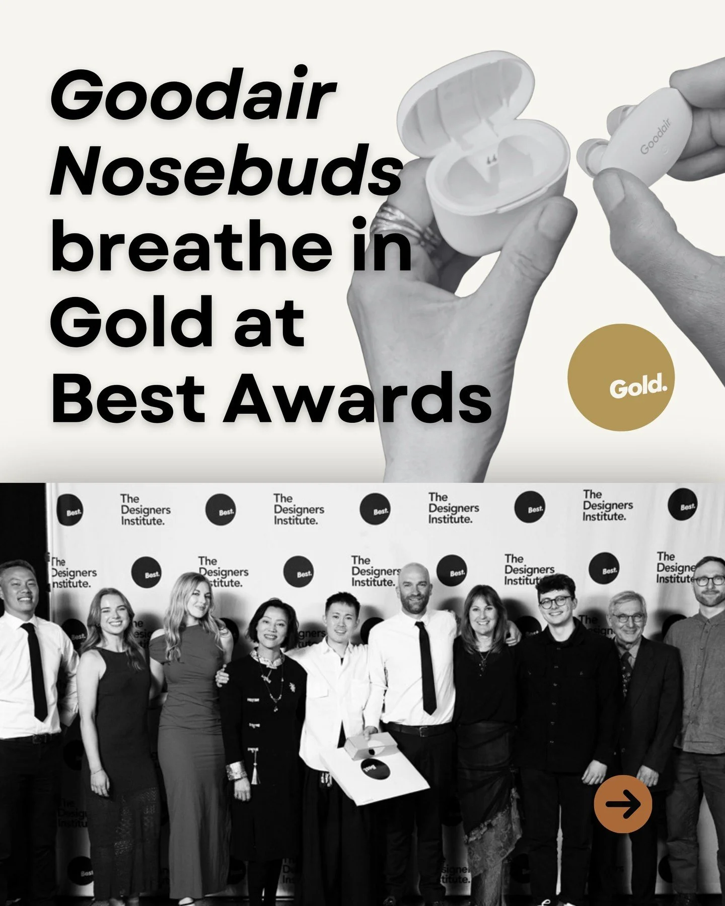 Congrats to Goodair Nosebuds on taking out Gold at the 2025 Best Awards! 🏅
Launched with a PR-led strategy from our team, the sell-out campaign quickly positioned this clever Kiwi innovation as a sleek, design-led alternative to traditional congest