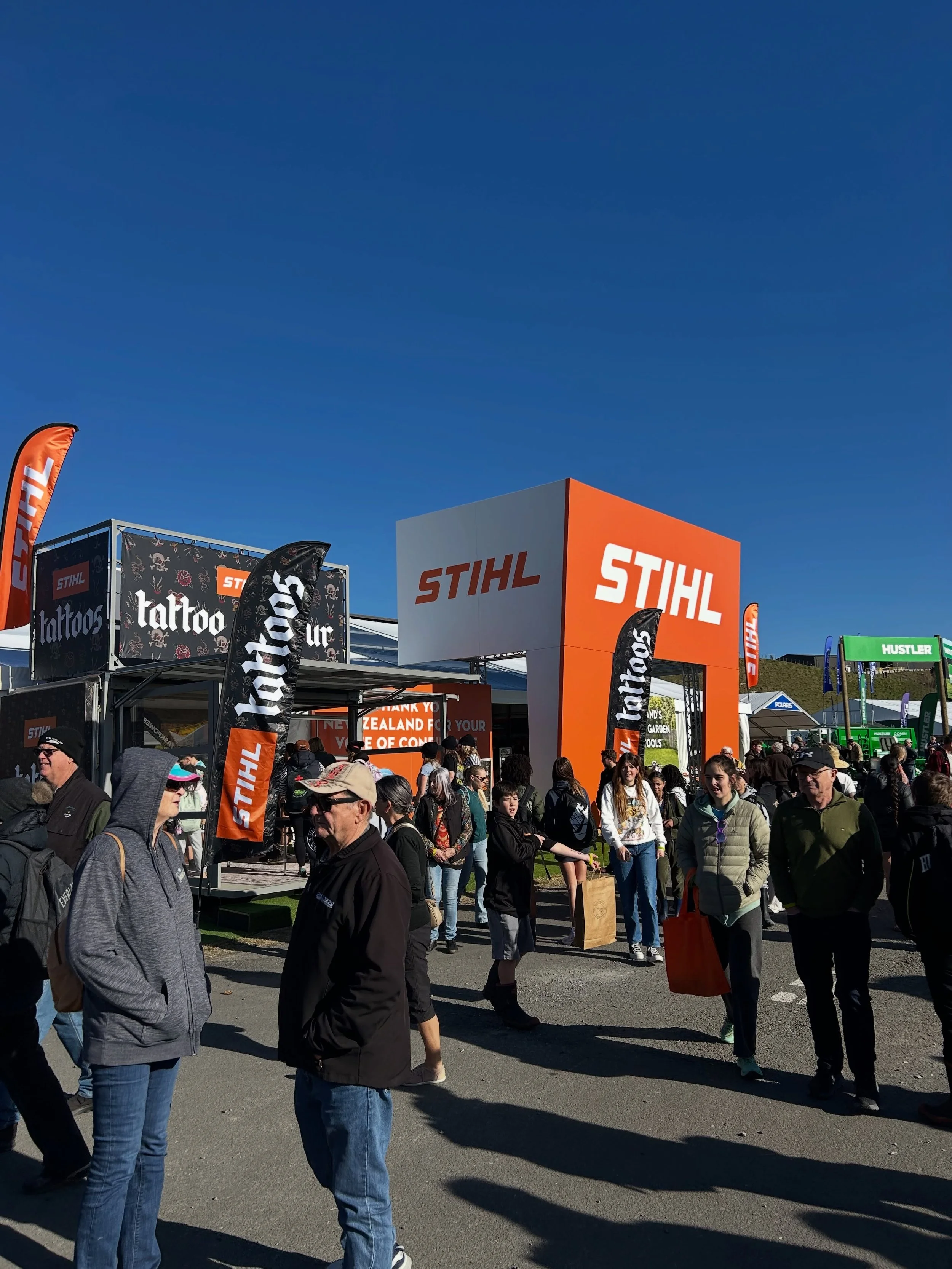 Another successful PRP trip to Fieldays ☀️ 

Great to catch up with some of our clients at their setups!

Ft. some hardcore tattoos from the Stihl exhibit 😎 

#fieldays #stihlnz #powerfarming #prpartners