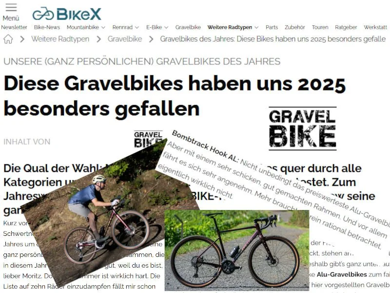 Our HOOK AL at “bike-X / RoadBIKE Mag” (GER)