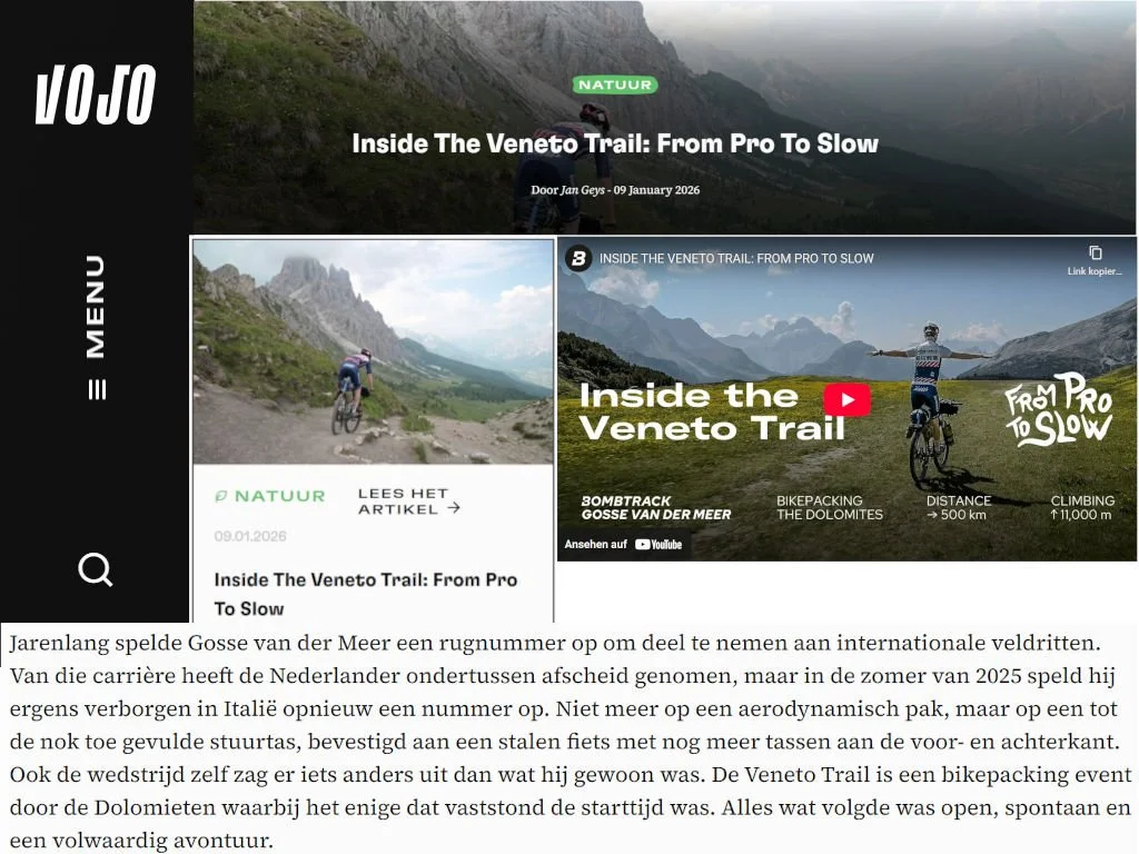 FROM PRO TO SLOW at “Vojo Mag” (NL)