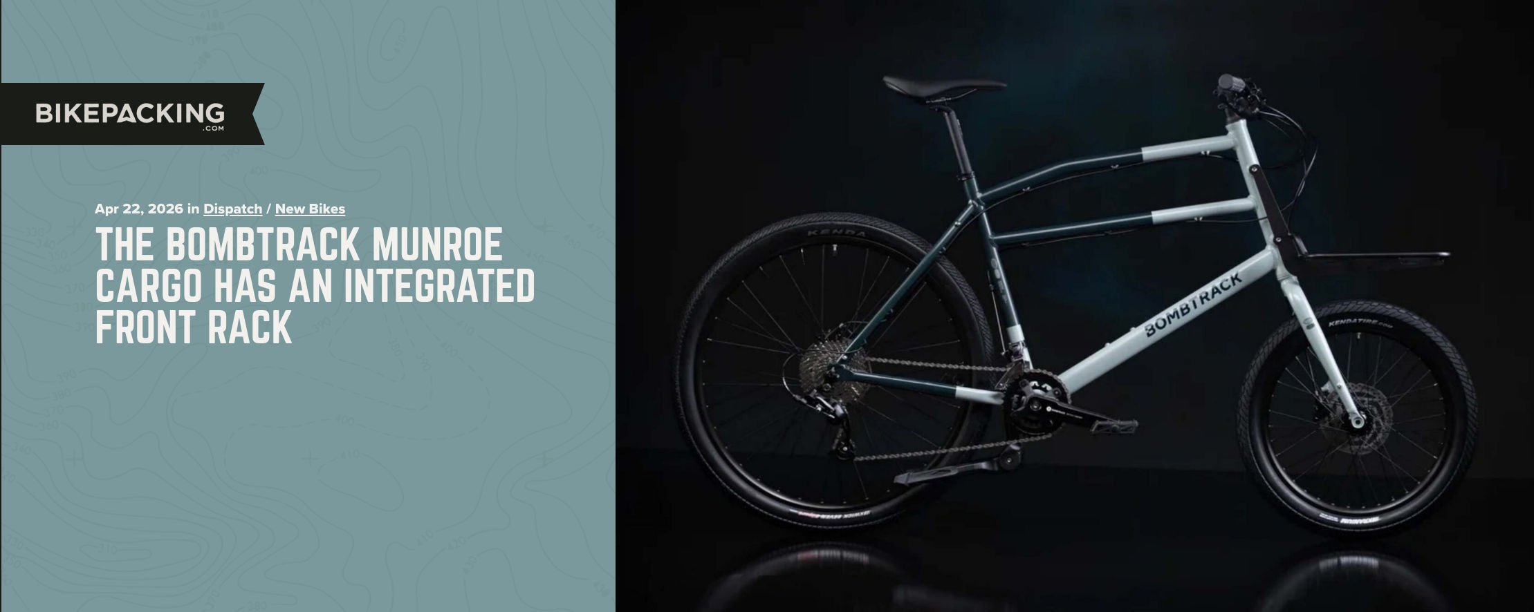 Our MUNROE CARGO at “bikepacking.com” blog (US)