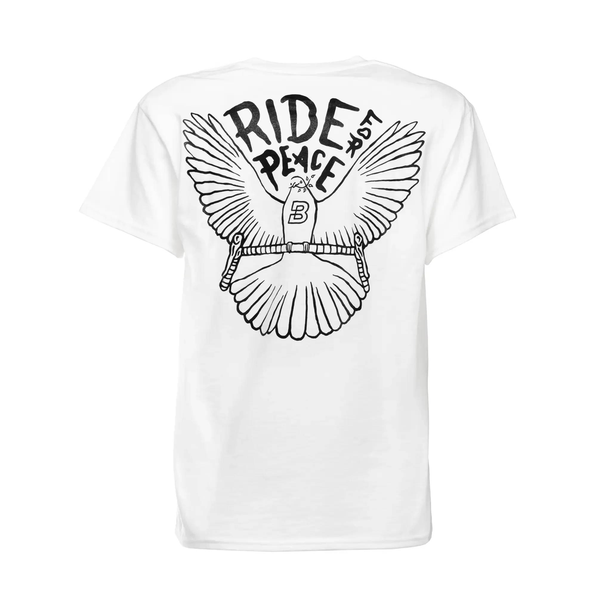 BOMBTRACK_ RideForPeace _tee_white_rear.webp