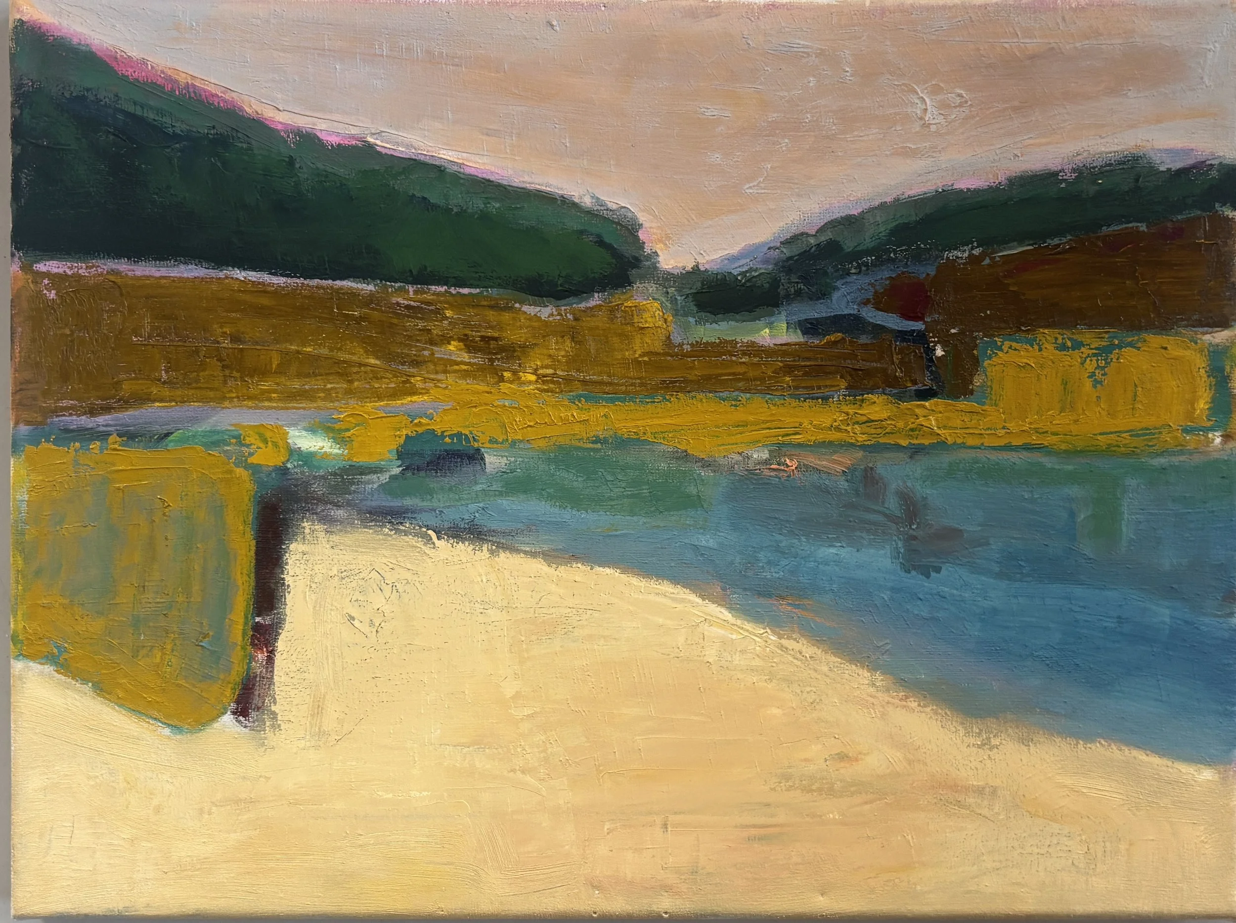 Weerspiegeld, 30x40 cm, acryl and oil on canvas, 2026