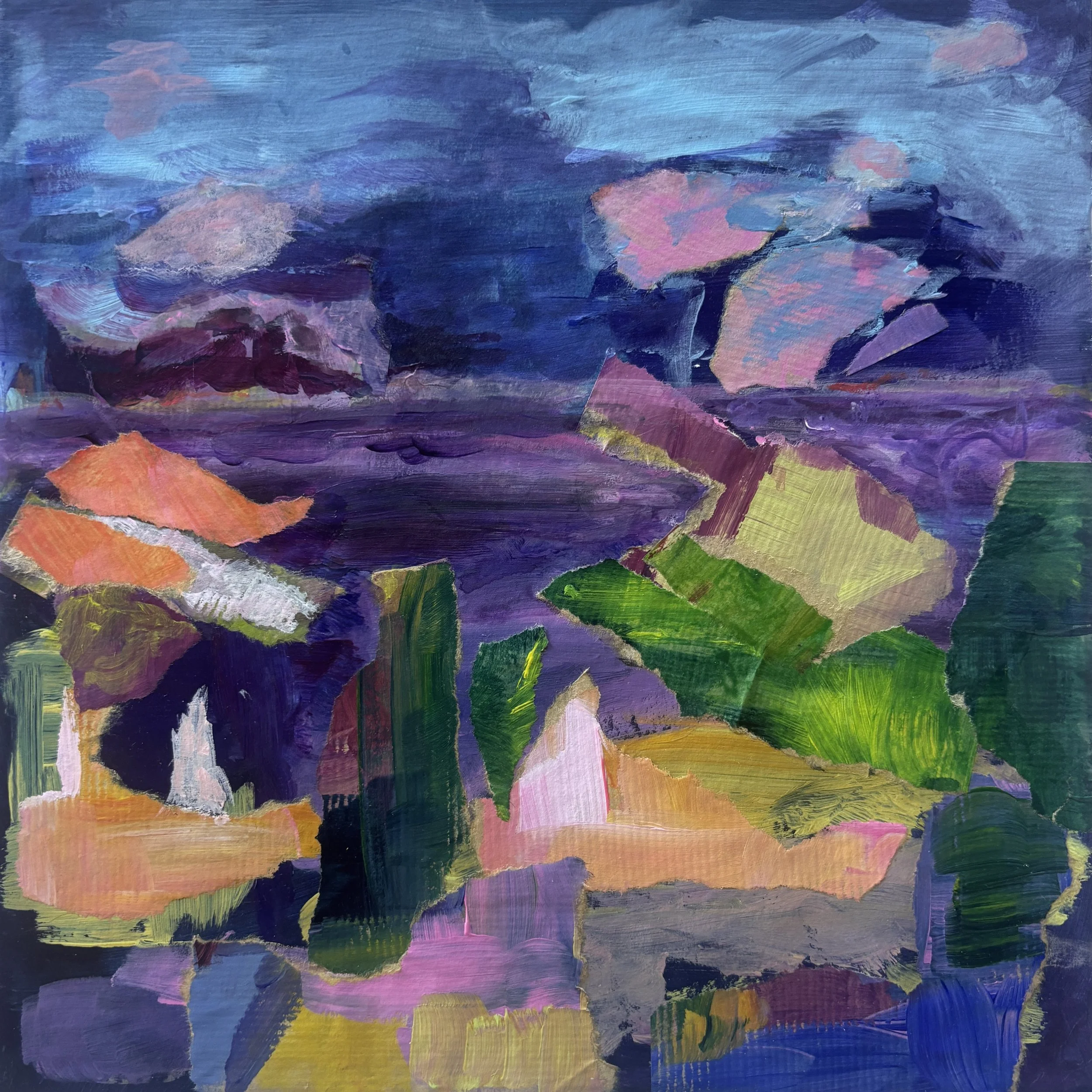 Vooruit zien Papier op papier, 30x30 cm, 2026