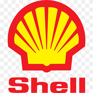 Logo de Shell con concha amarilla y roja y la palabra 'Shell' en letras rojas.