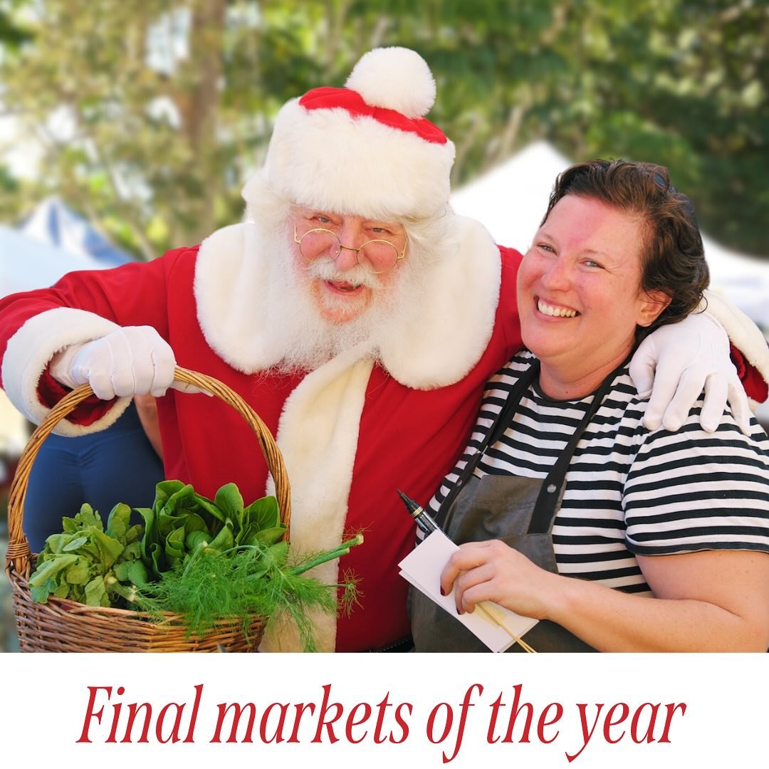 We&rsquo;re leaning into the Christmas spirit, as it&rsquo;s time to get festive!

We have the wonderful Powerhouse Markets on Saturday and our last Mitchelton Market of the year this Sunday, on the first day of Summer, no less. 

(No Manly this week