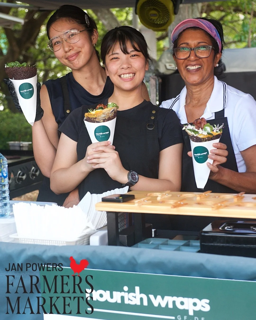 Delicious, healthy, and made fresh for you. Come visit the lovely team at Nourish Wraps this weekend for your new favourite market bite! 
📍Powerhouse, Saturday 6am-12noon 
📍Eagle Farm, Sunday 7am-1pm
