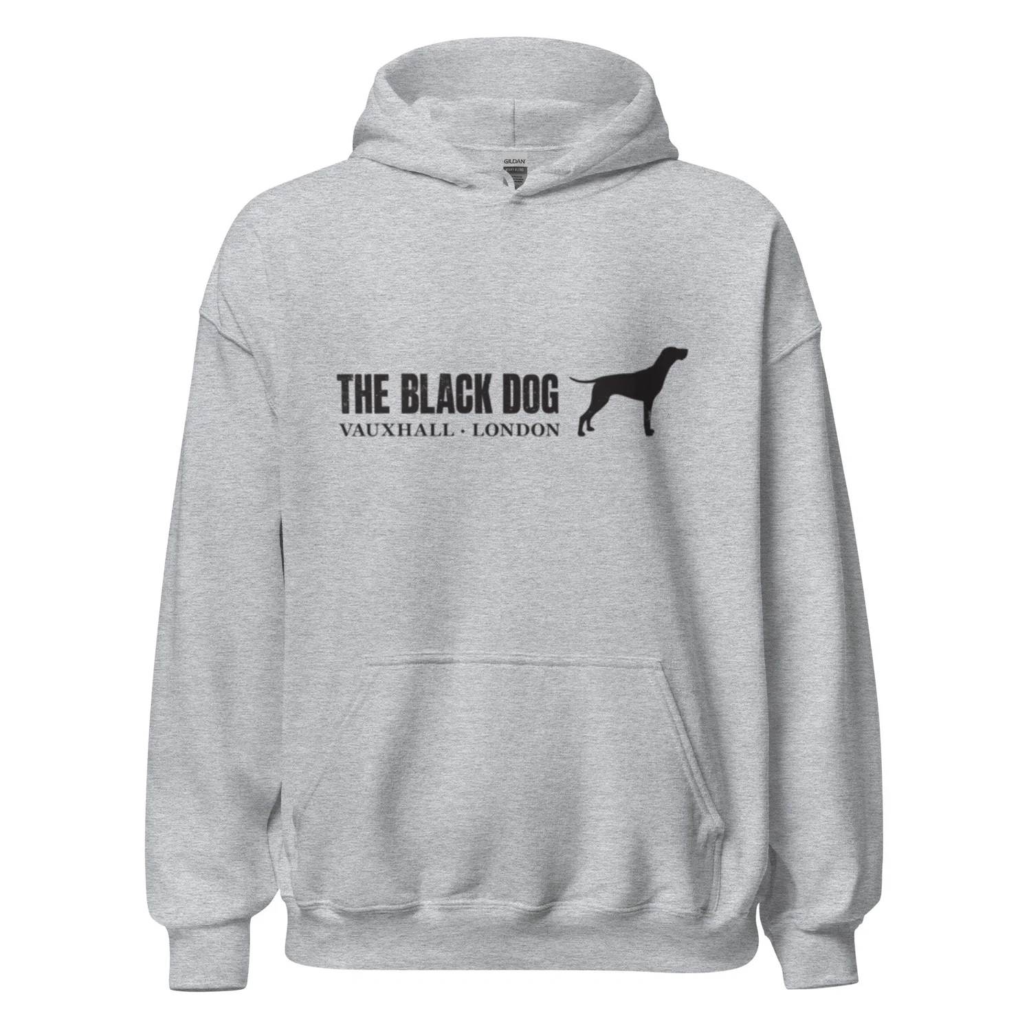 The Black Dog Unisex Large Logo Hoodie — The Black Dog | Vauxhall 