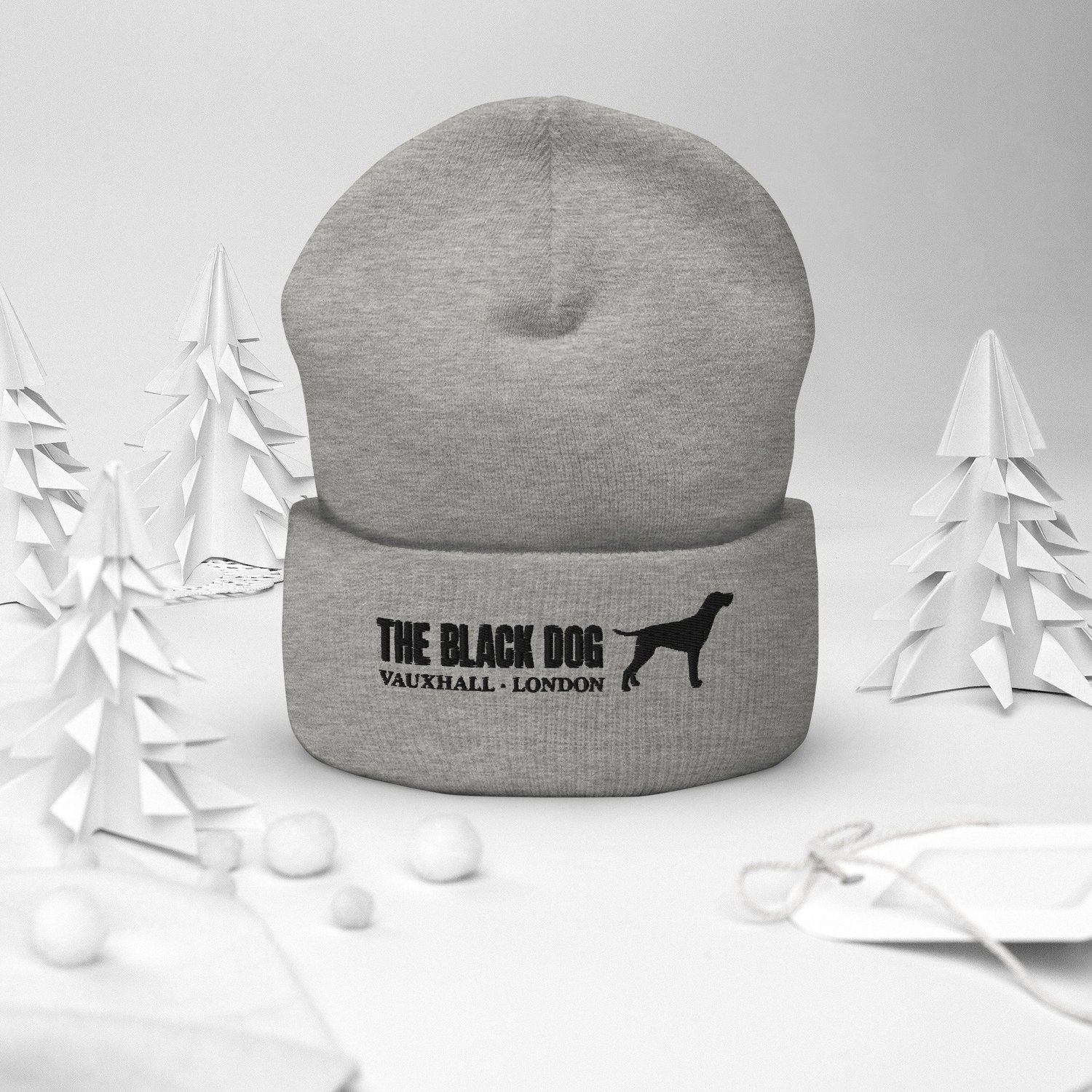 The Black Dog Denim Heather Beanie 24A581500_BLK_FL-F_3b2d717e-  main image 2
