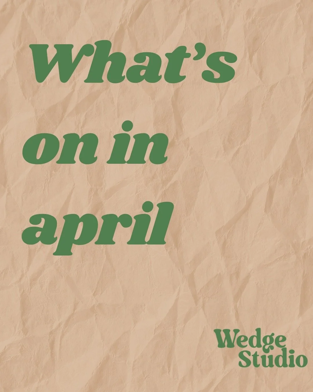 Spring into action at Wedge this month! We've got kids' classes jam-packed over half term, Egg cups and plates so your little ones can start their day right. 

Our new Sunday fundamentals class is the perfect way to unwind. 

Don't miss out on throwi