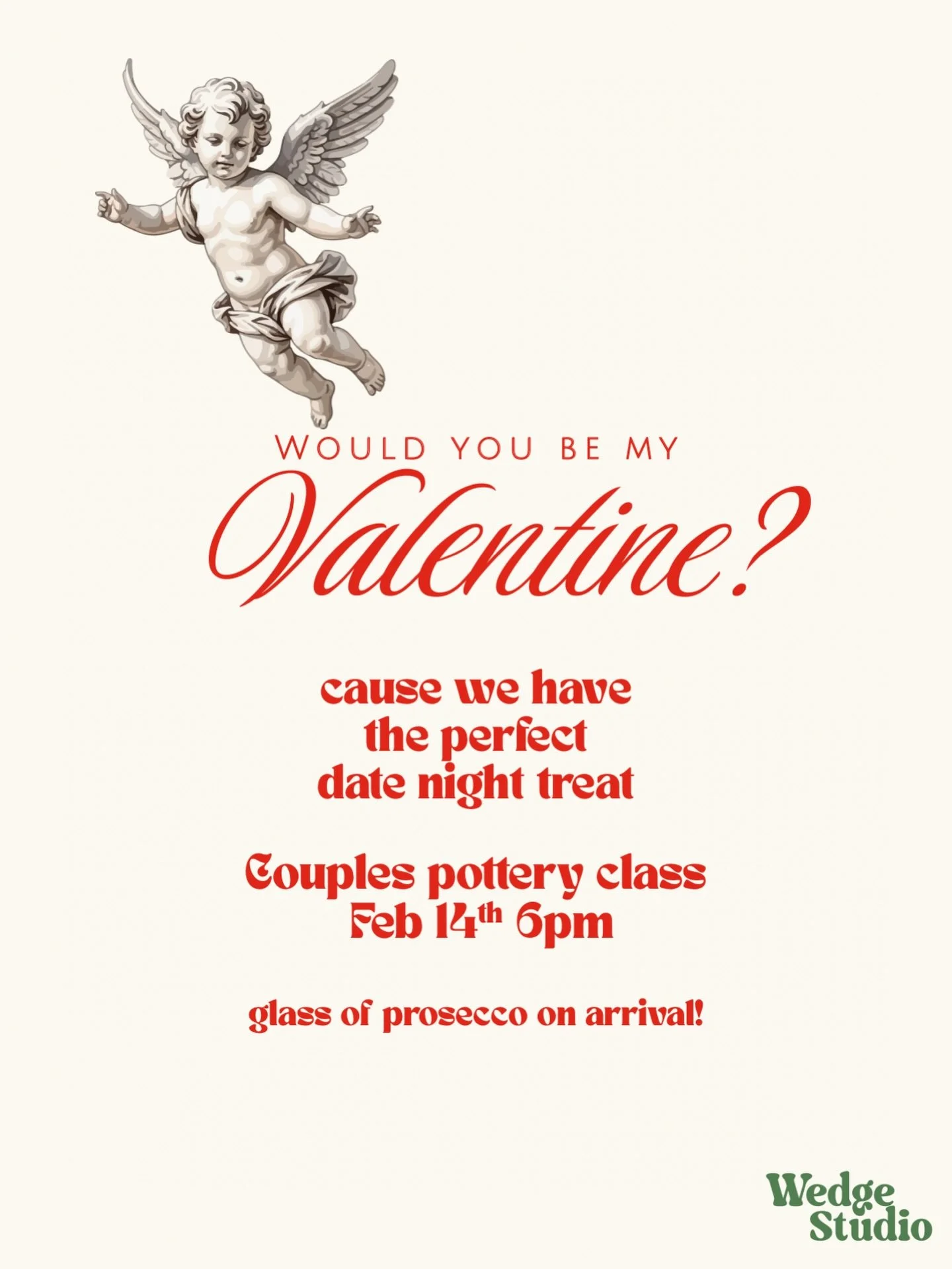 This Valentine&rsquo;s Day, skip the flowers 🌹
Come make something that lasts.
A couples pottery session where you craft mugs for each other&mdash;
with nicknames, inside jokes, and a whole lot of love baked in 🤍☕
Because nothing says I adore you l