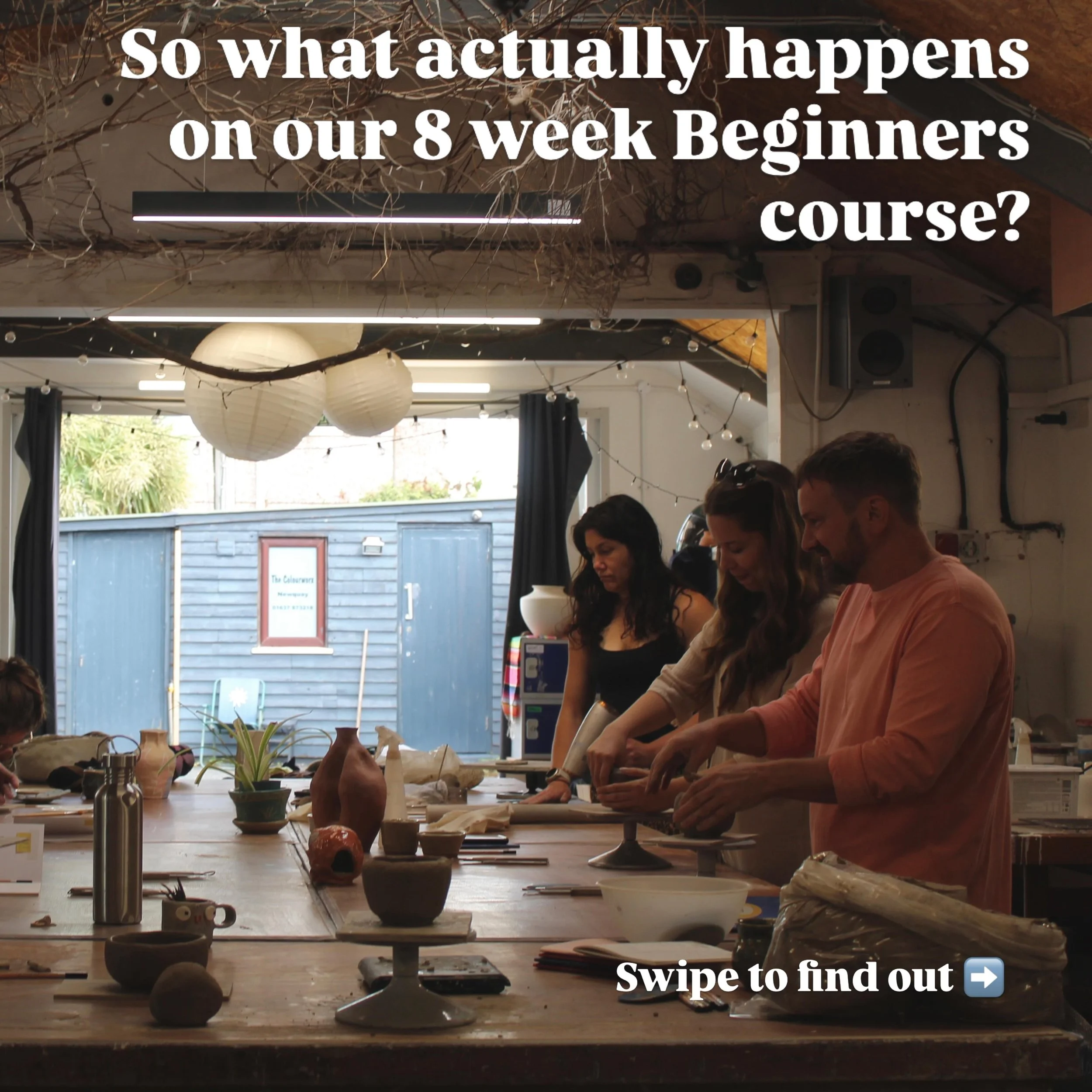 🌞 Our 8 weeks beginners course is back in June 🌞

Been thinking you wanna have a go at pottery but not sure where to start? Or had a go and now can&rsquo;t stop thinking about clay and want to get back into the studio? 

Then this is the next step 