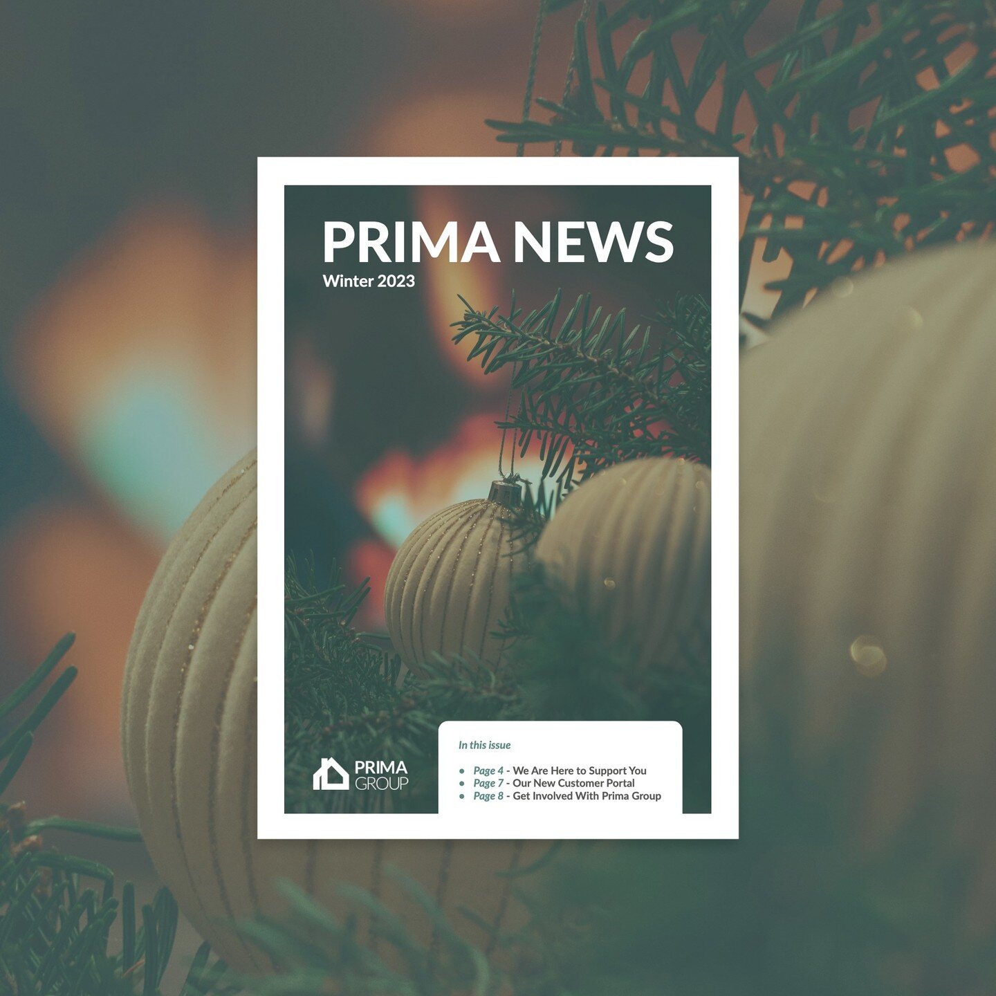 The latest edition of Prima News is available to read now. 📖

In this edition, we detail the support on offer to Prima Group tenants, give you an update on our Big Door Knock programme, let you know how you can get involved, and much more.

Find out
