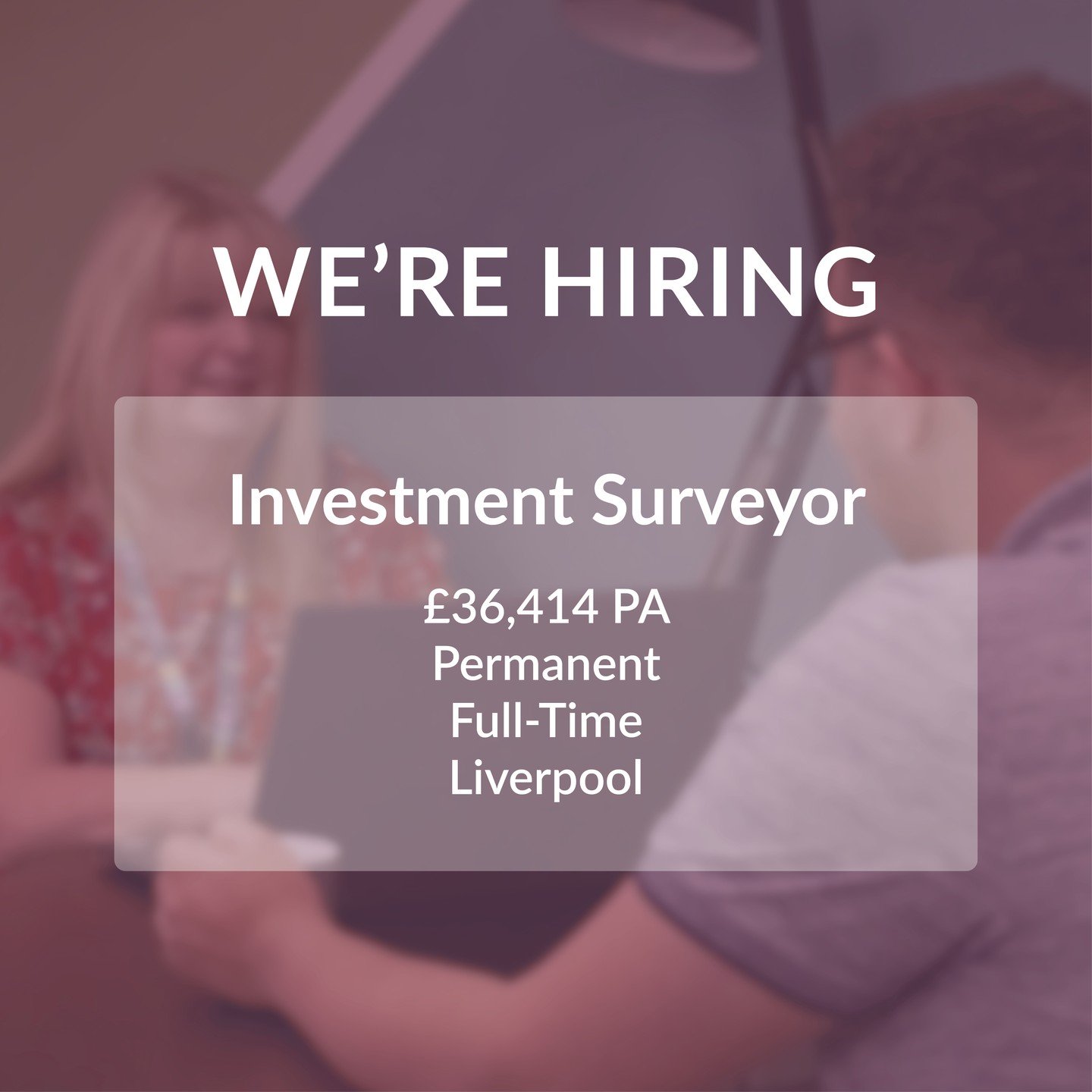 We're #Hiring | Investment Surveyor 📢 

As an Investment Surveyor, you will support the Repairs Manager in executing the planned investment programme following HSE regulations. #UKHousing 

Use the link in our bio to find out more.
