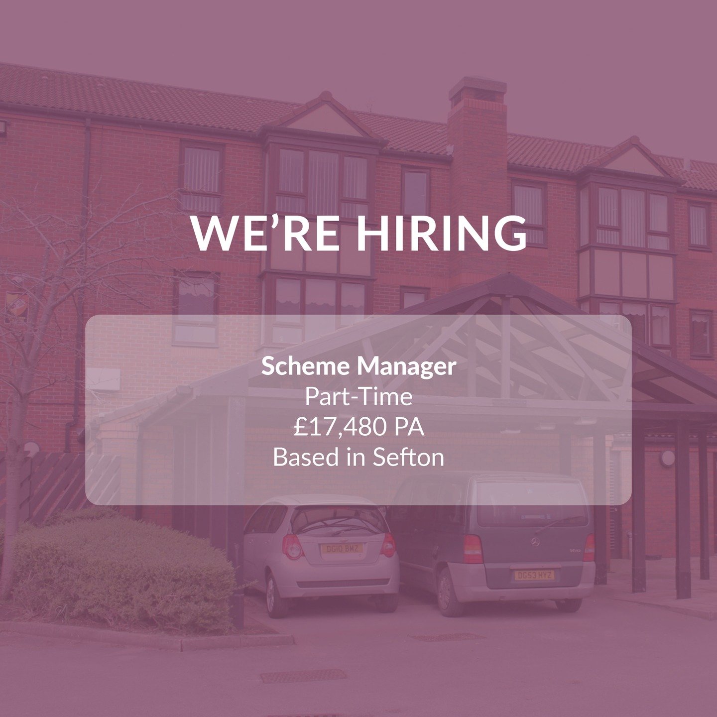 We're Hiring | Scheme Manager 📢

As a Scheme Manager, you will oversee the day-to-day management of a sheltered accommodation scheme for older people, providing first-class customer service, tenant support and advice for individuals who may have a r