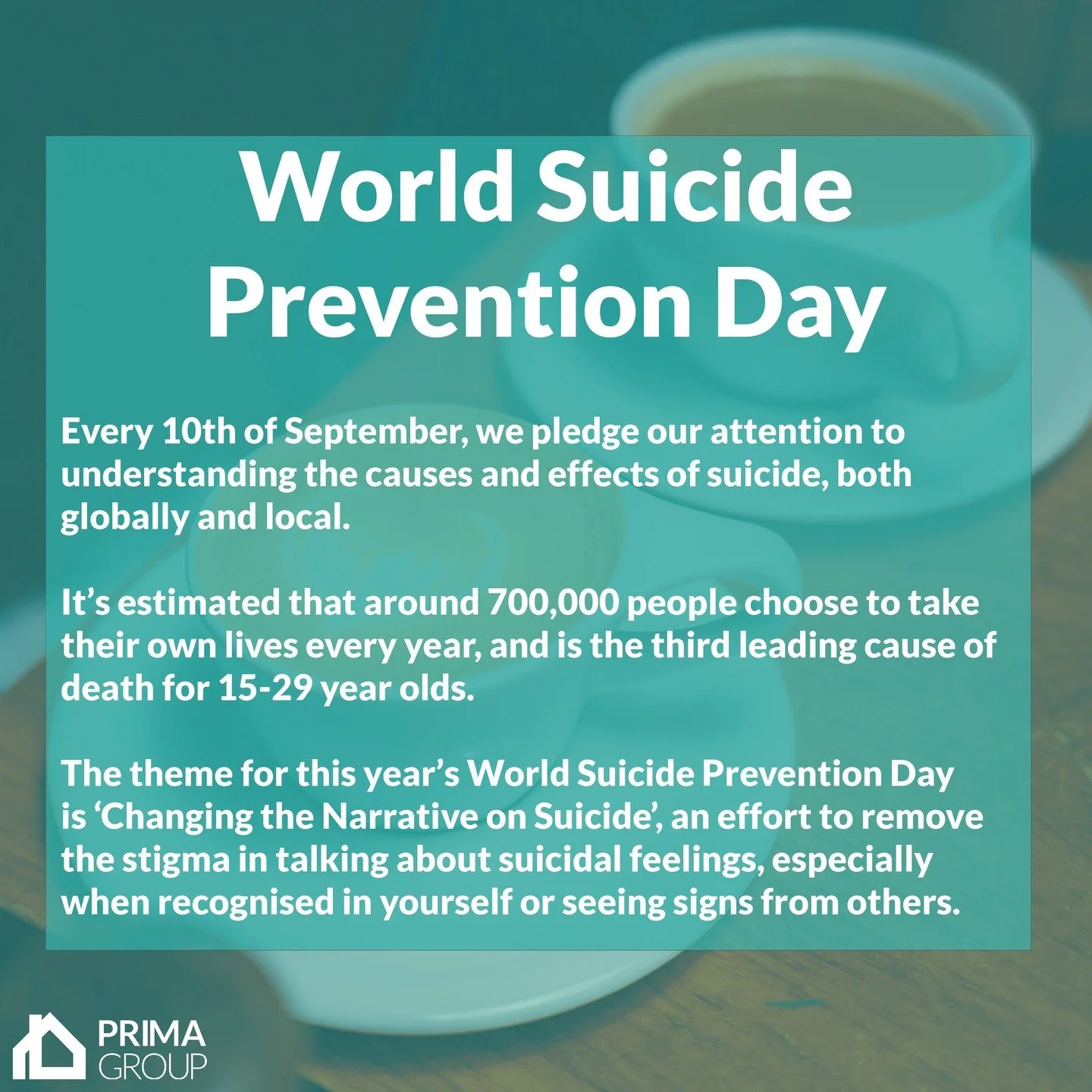 Today is #worldsuicidepreventionday . Each year on September 10th, we pledge our attention to remembering and advocating for those who have acted on or experienced suicidal feelings. 

This years theme for World Suicide Prevention Day is &lsquo;Chang