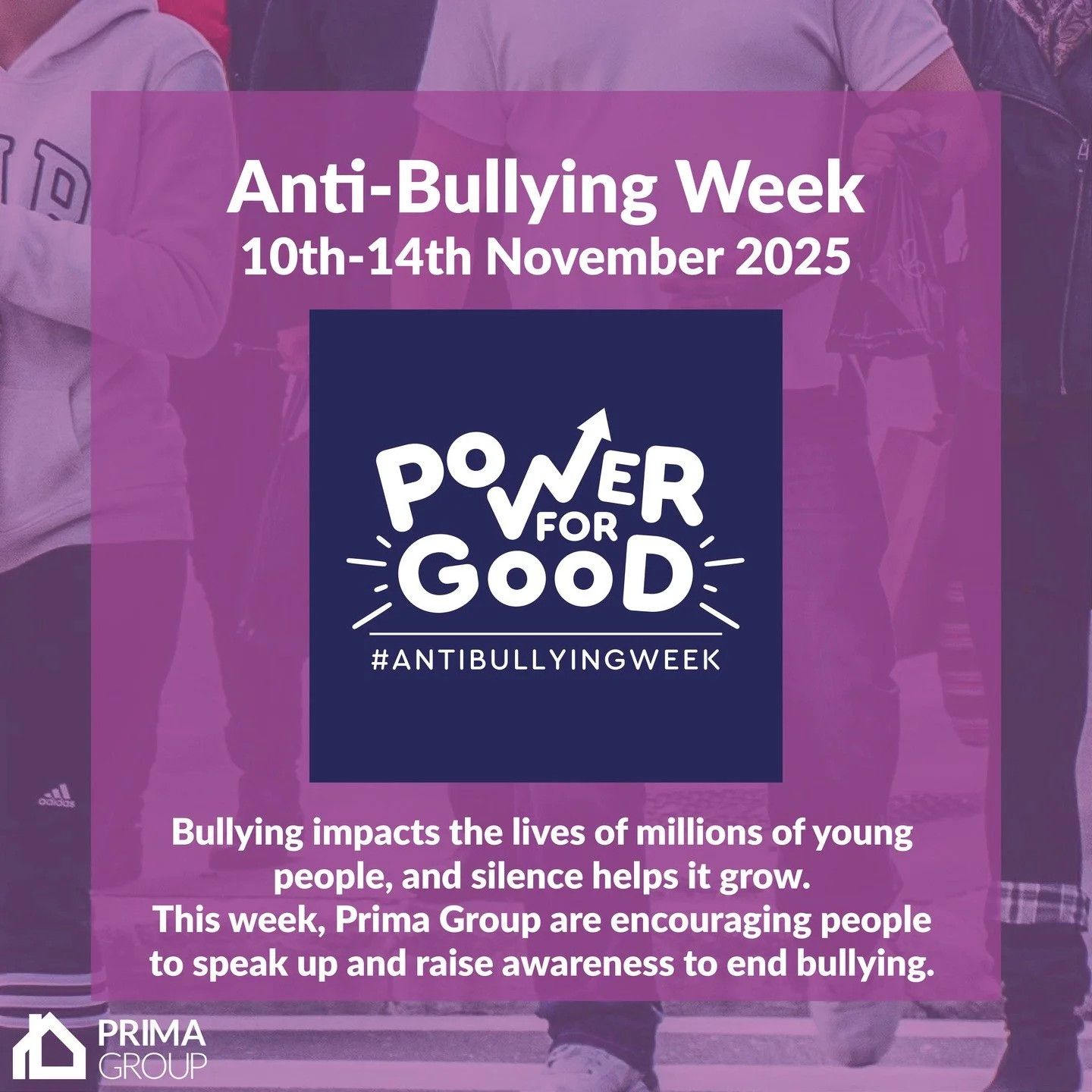 It's #AntiBullyingWeek, and we're using our #PowerForGood! ⚡️

Let's empower young people to use their Power for Good to safely speak up and raise awareness when they see bullying, face to face or online.

Join us and @AntiBullyingAlliance in being p